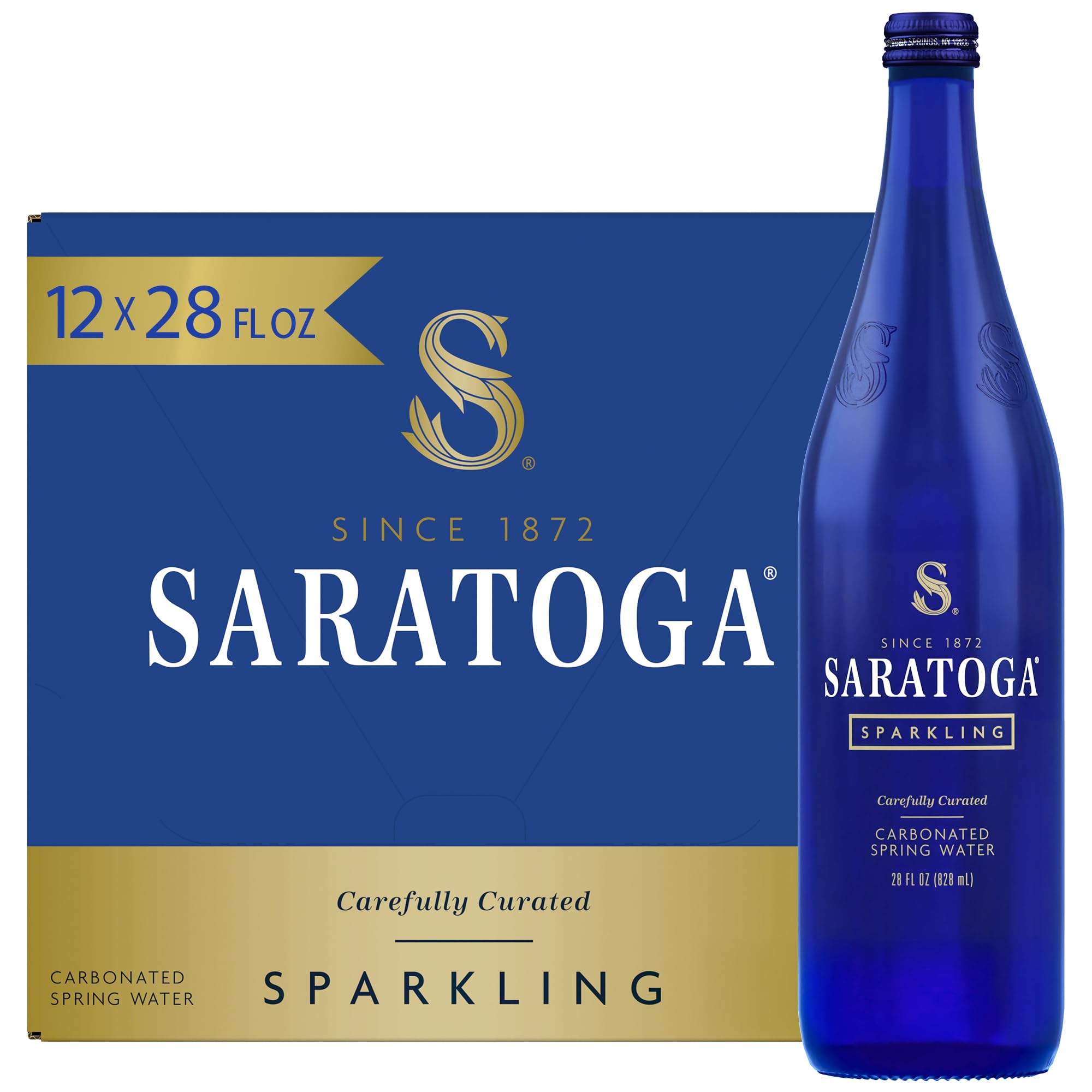 Saratoga Water Sparkling Spring Water Bottle