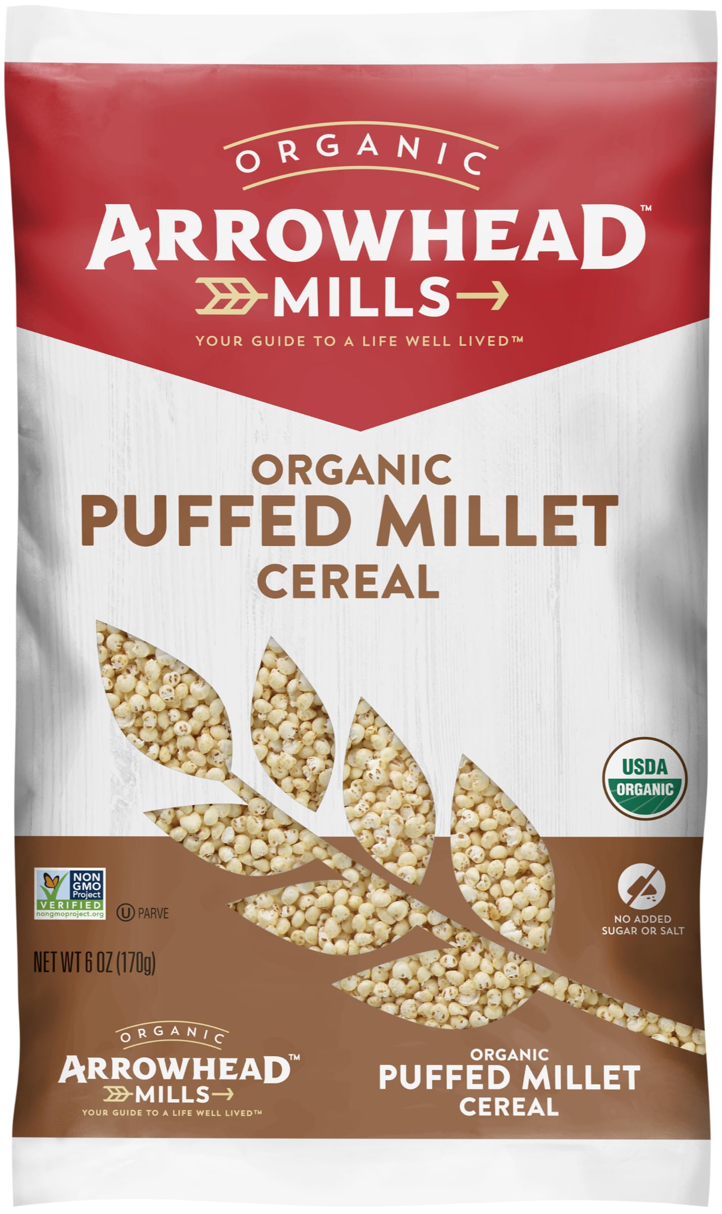 Arrowhead Mills Cereal Puff Millet Unsweetened Natural