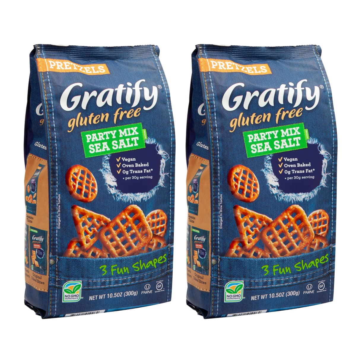 Gratify Osem Gratify Pretzel Mix Party Sea Salt