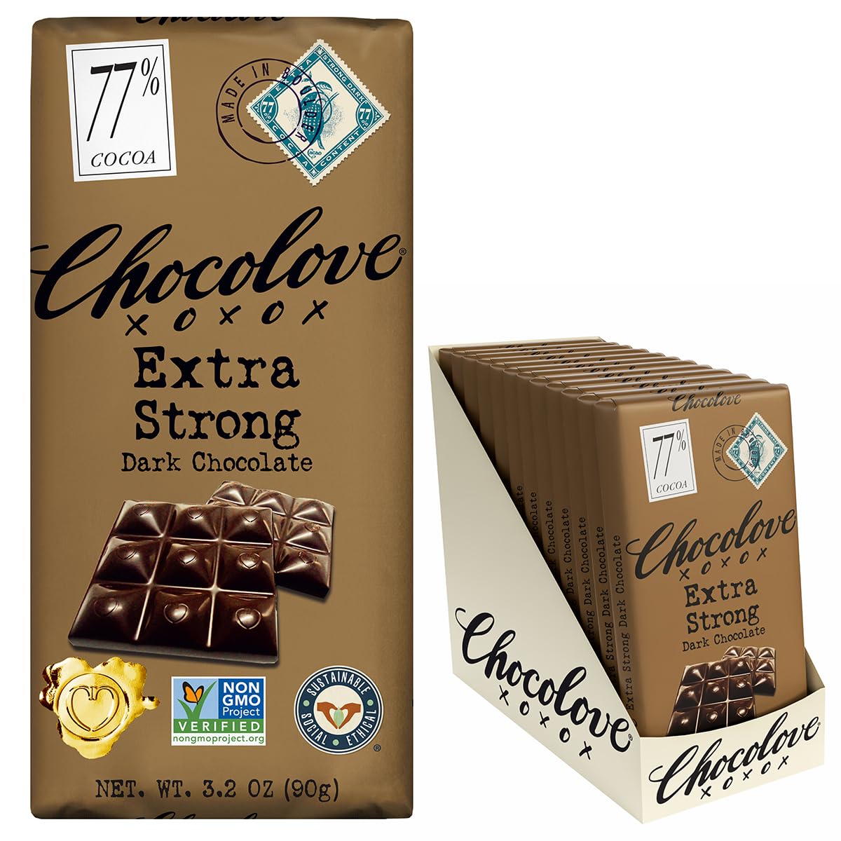 Chocolove Dark Chocolate Bar X-Strong