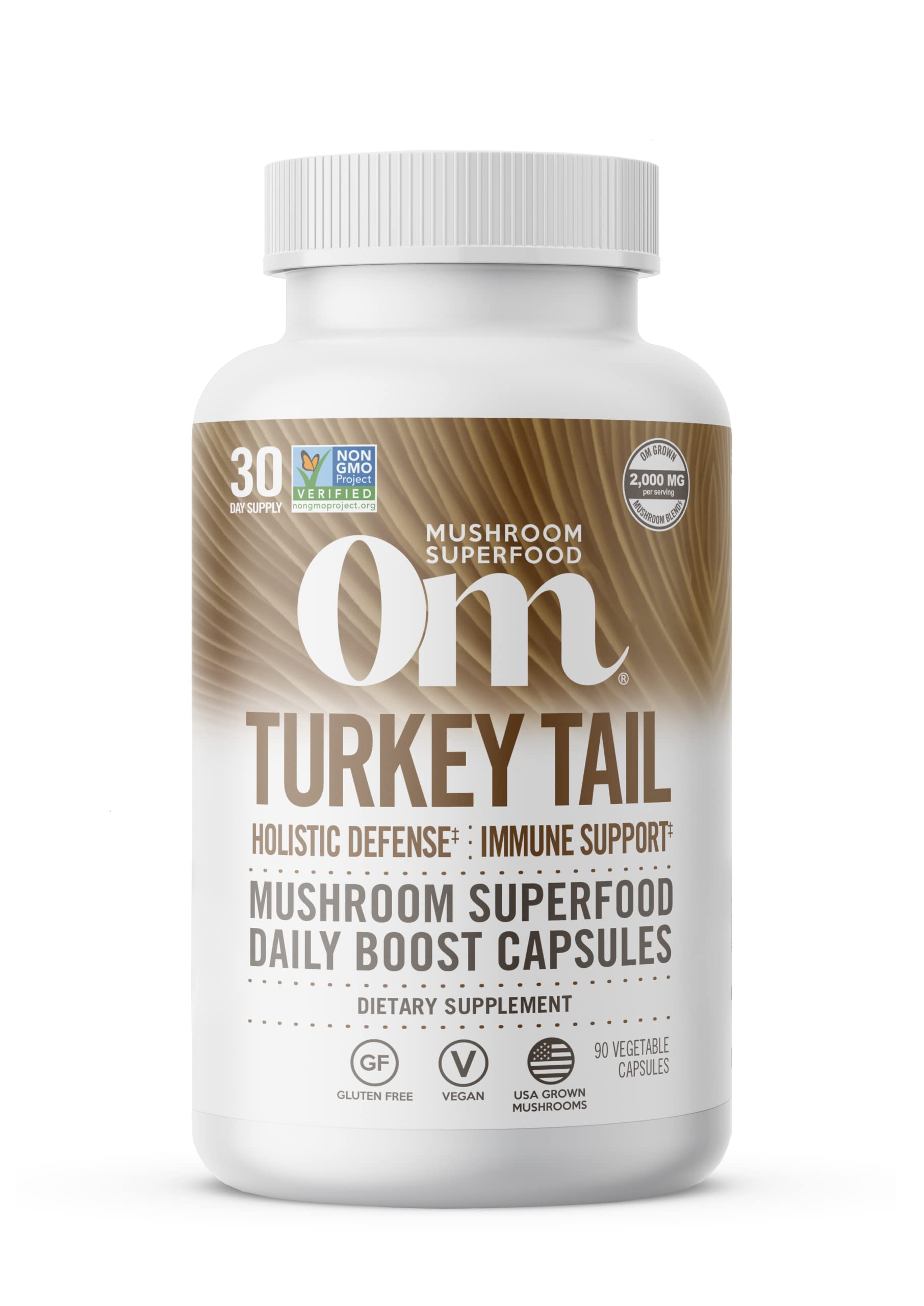 OM MUSHROOMS (Pack Of 3) OM Mushroom Turkey Tail 90 Capsules