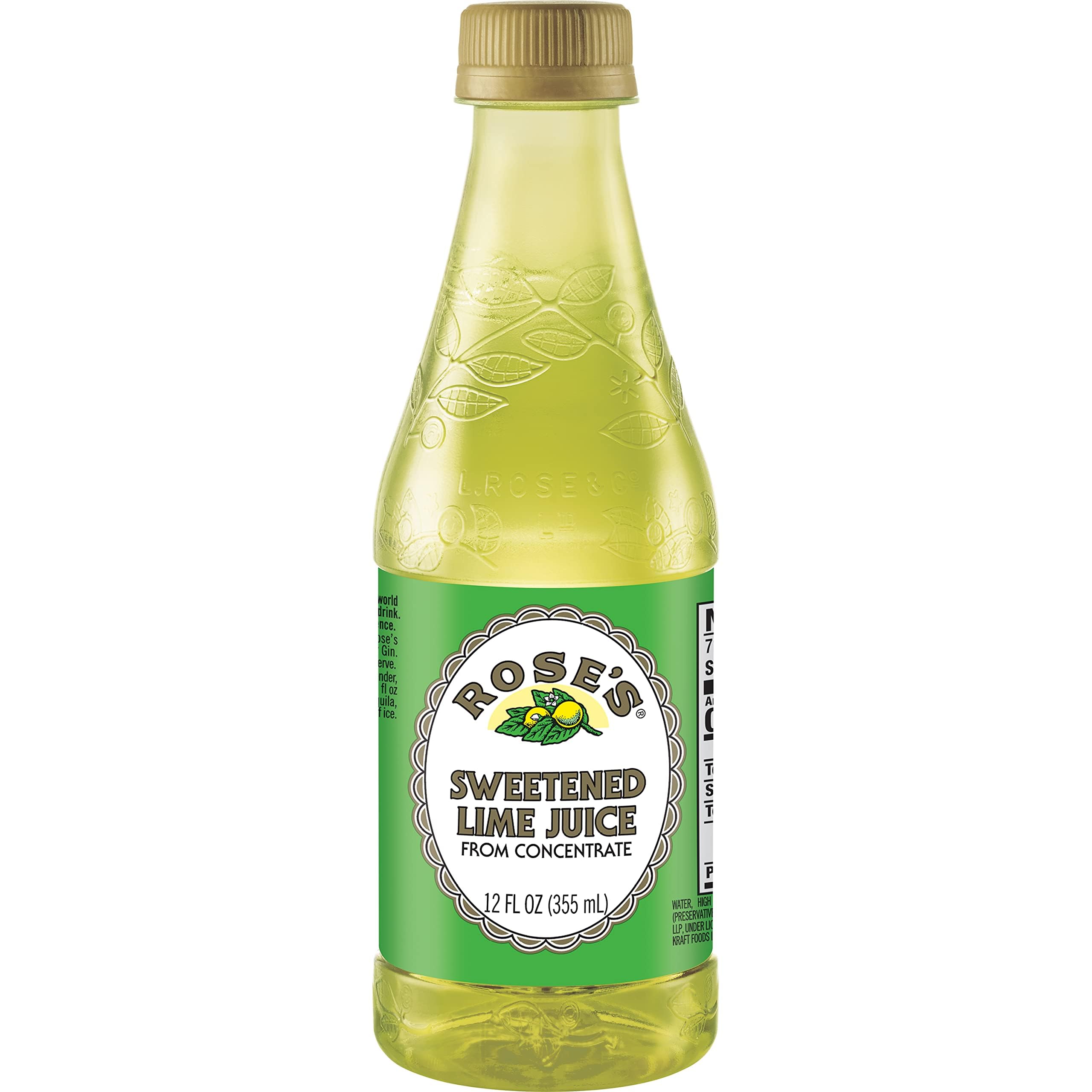 Rose's Lime Juice Syrup, Lime PET Ingredien