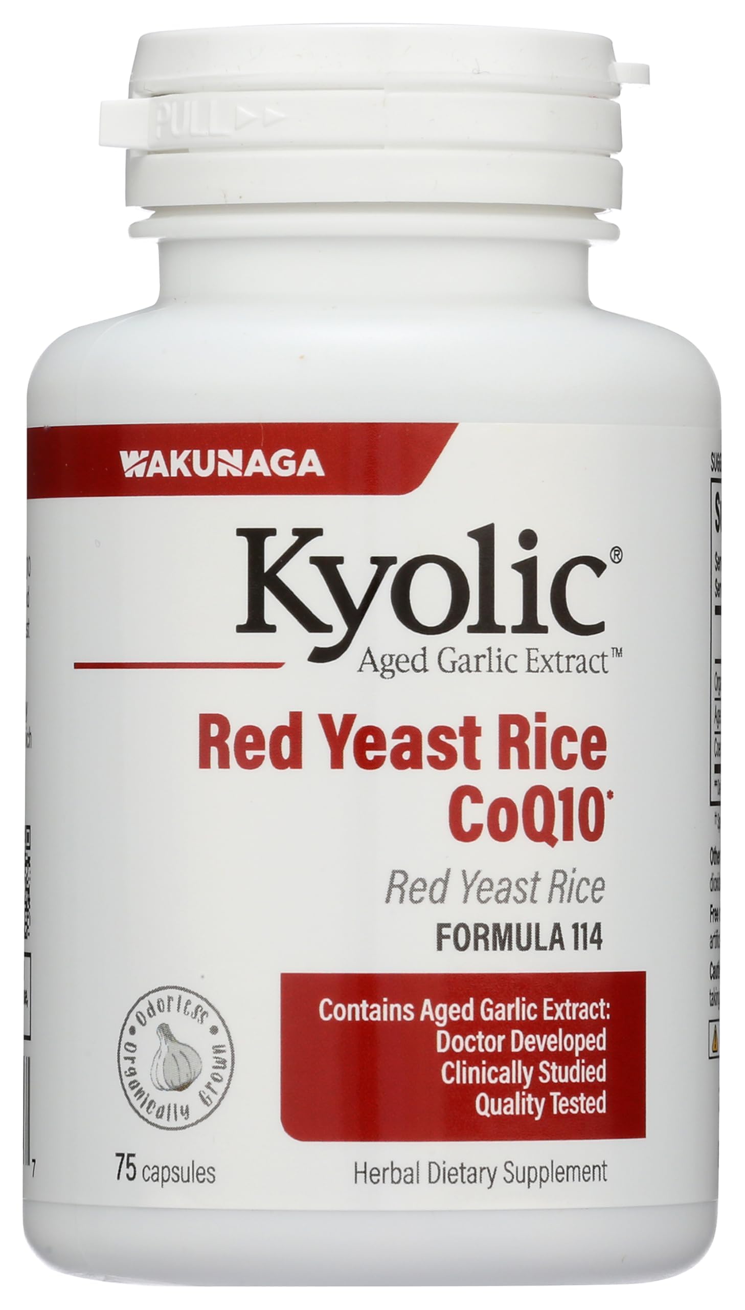 KYOLIC (Pack of 3) Kyolic Red Yeast Rice Plus CoQ10 Heart & Circulation Sup 75 Capsules