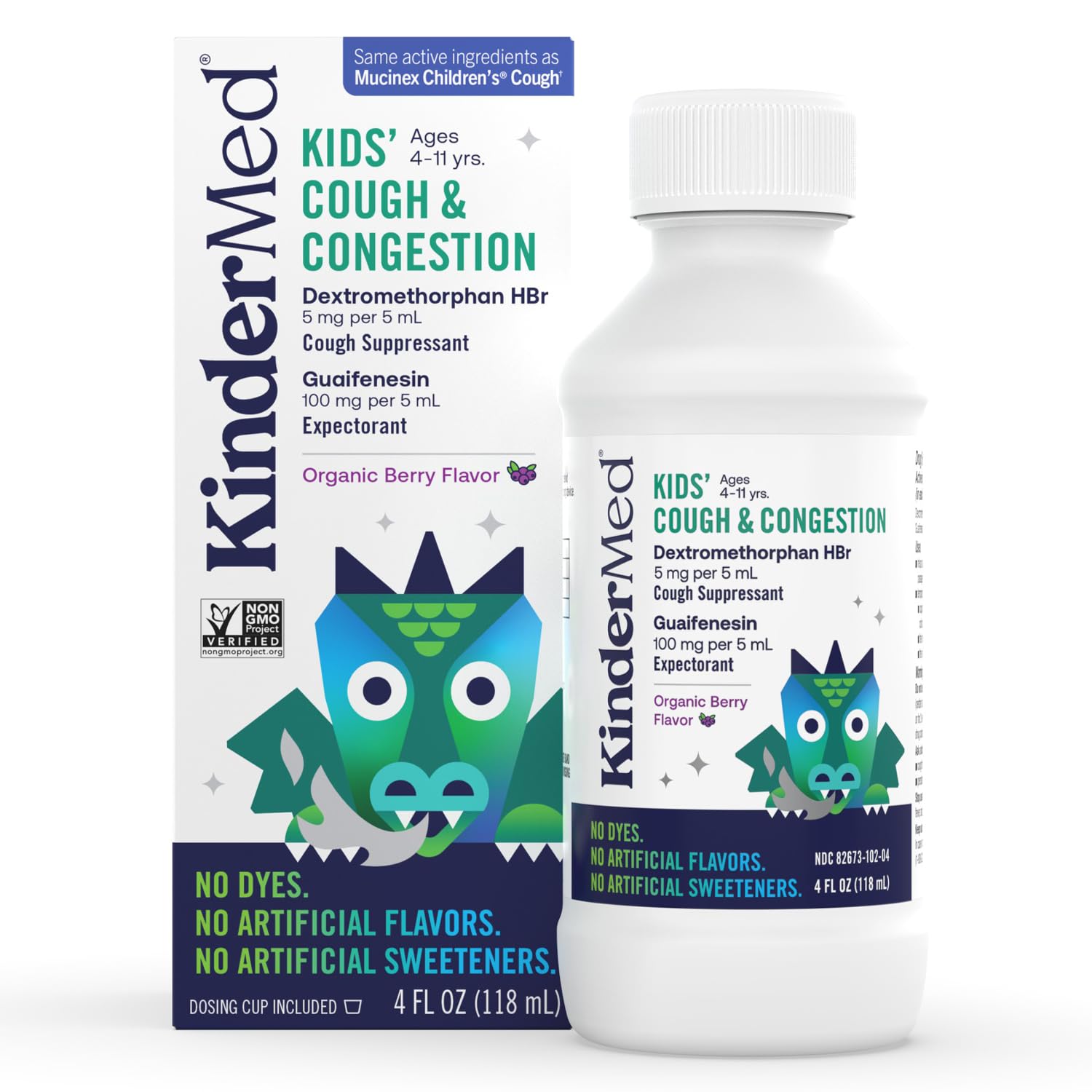 KINDERMED (Pack Of 6) KinderMed Kids Cough Congestion 4 Fl Oz