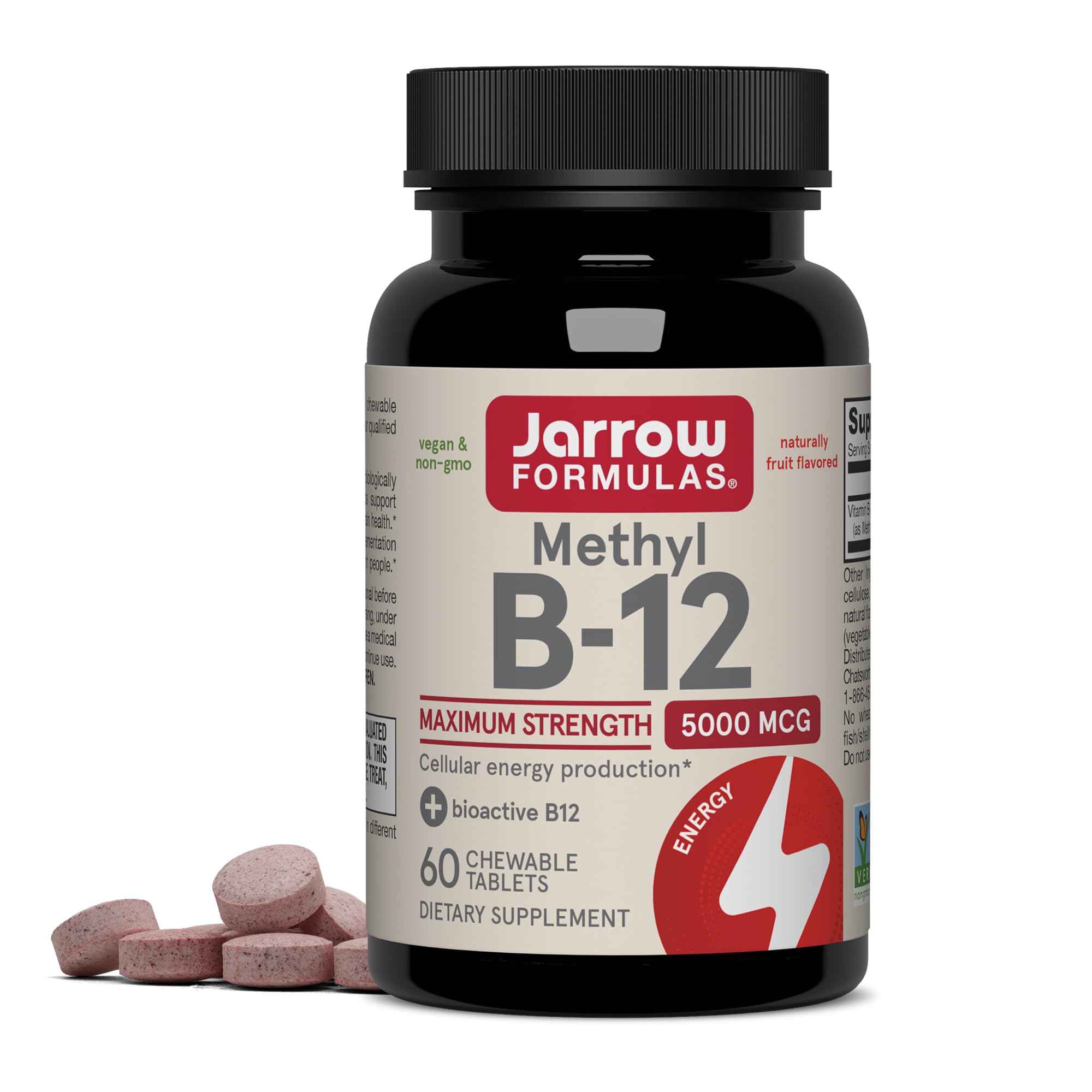 JARROW FORMULAS (Pack of 3) Jarrow Formulas Vitamin Methyl B12 Tablets 60 Tablets