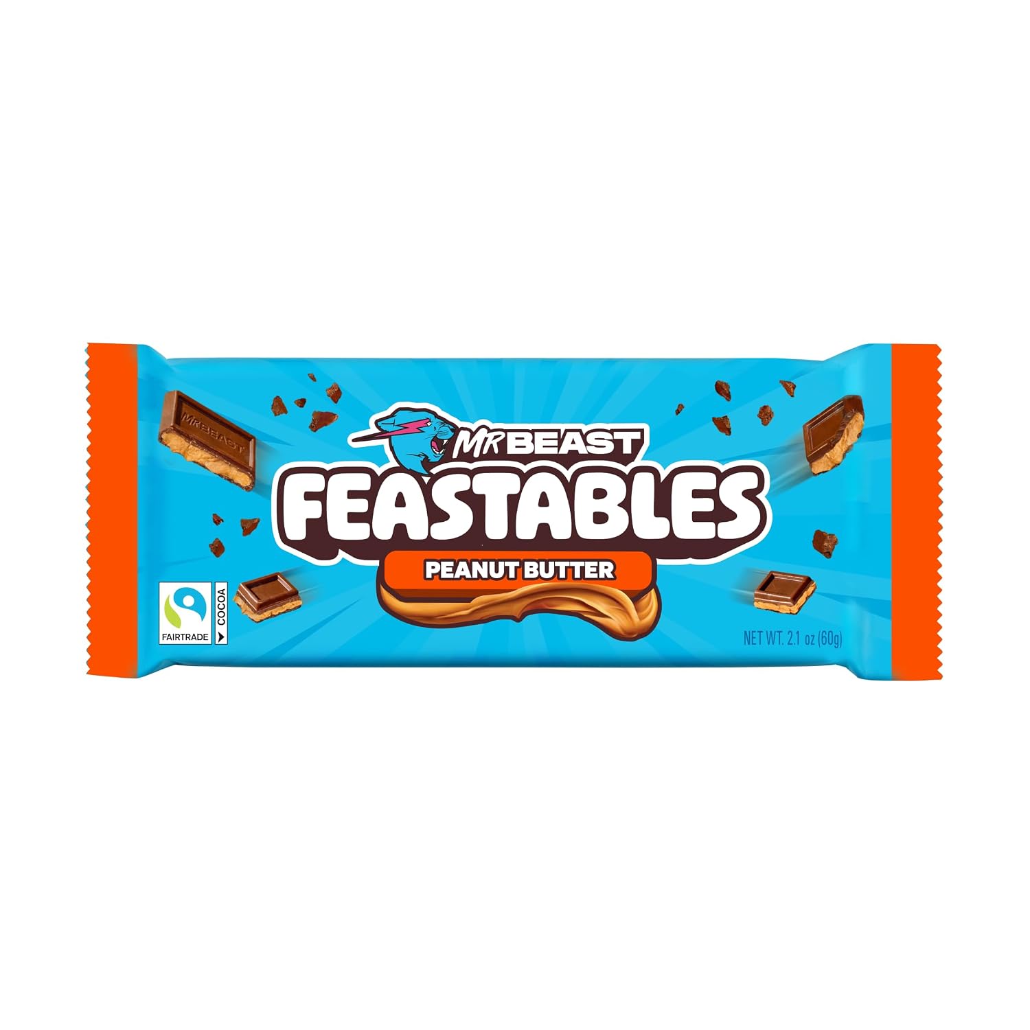 Feastables Featables Bar Peanut Butter Milk Chocolate
