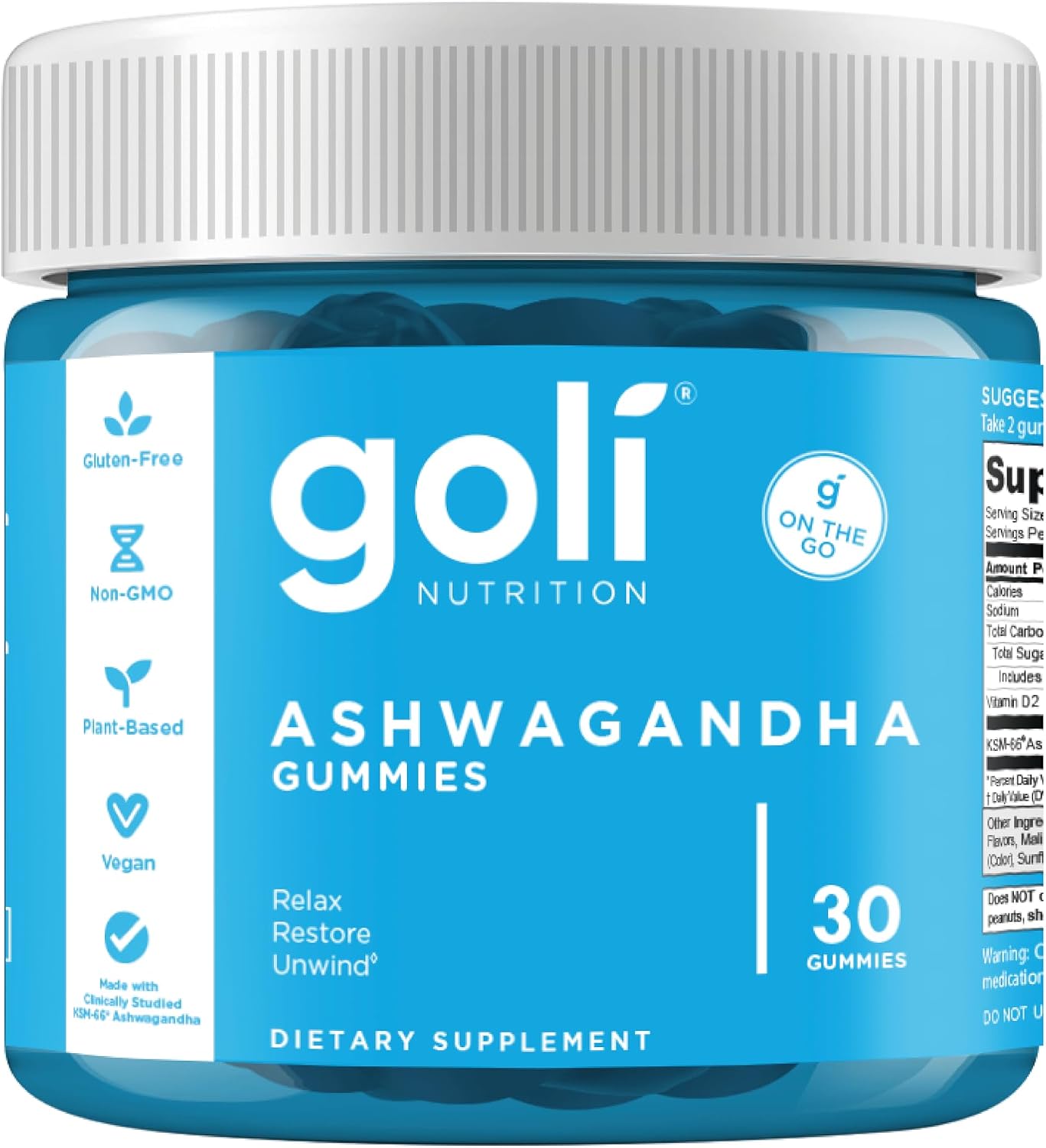 GOLI NUTRITION (Pack Of 6) Goli Nutrition Ashwagandha Gummys 30 Pieces