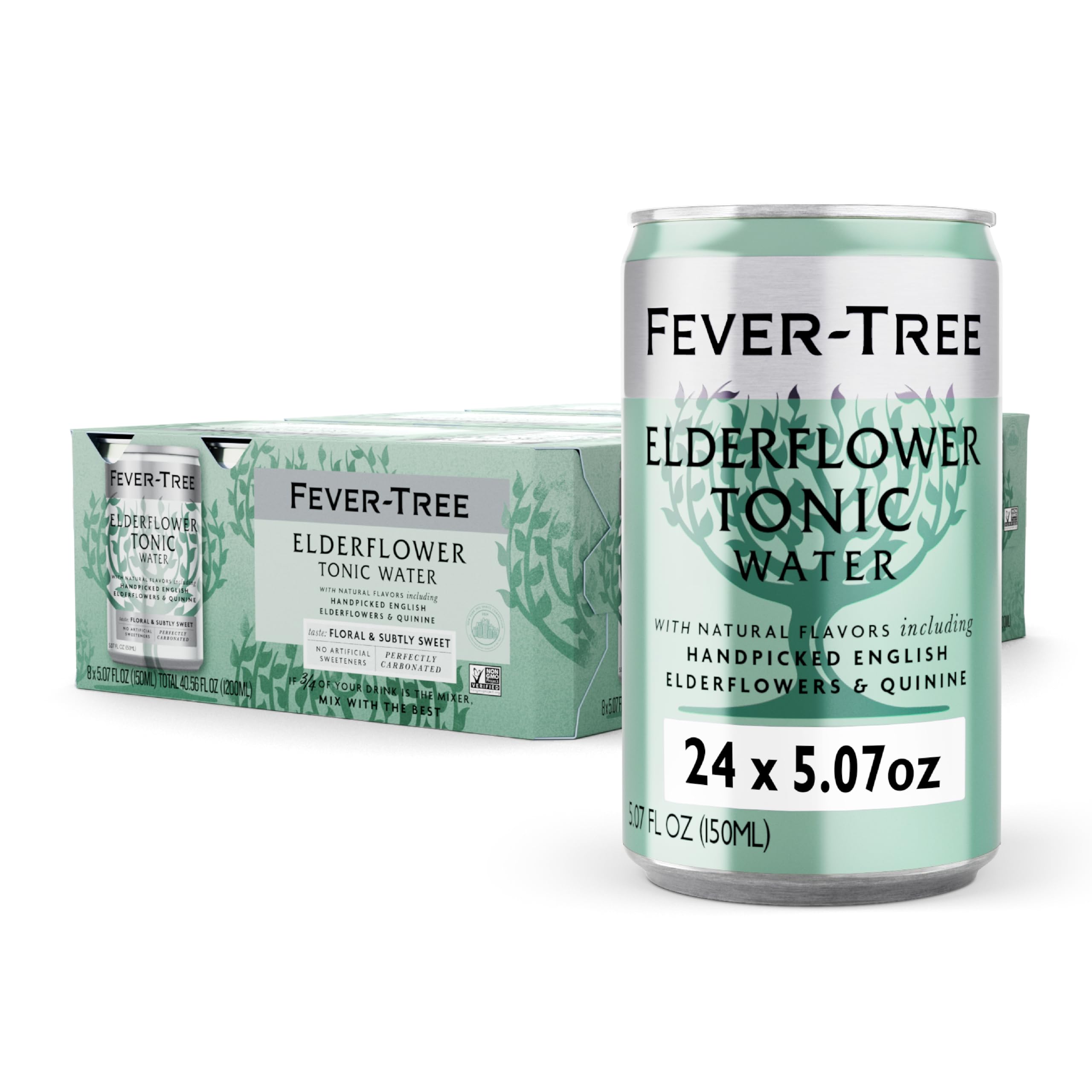FEVER TREE (Pack of 6) Fever Tree Water Tonic Elderflower Tonic Water 40.56 Fl Oz