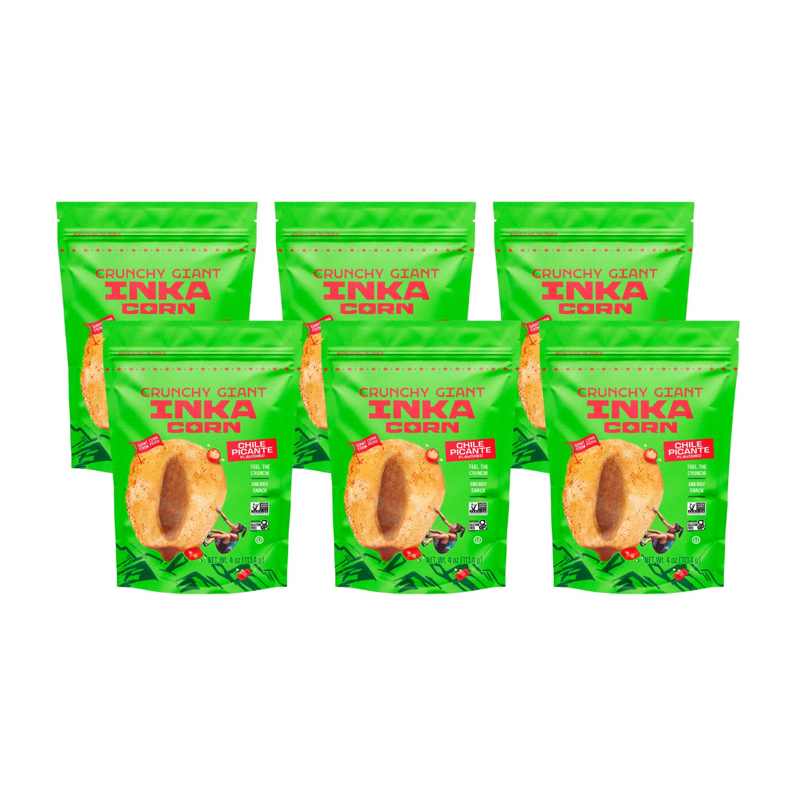 INKA (Pack Of 12) Inka Corn Roasted Chile Picante 4 Oz