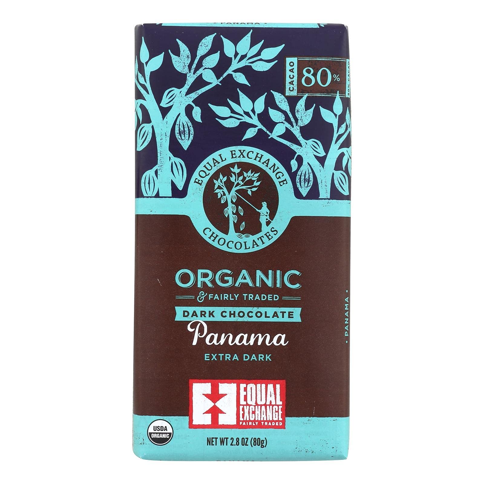 Equal Exchange Organic Chocolate Bar XDK Panama Dark Chocola