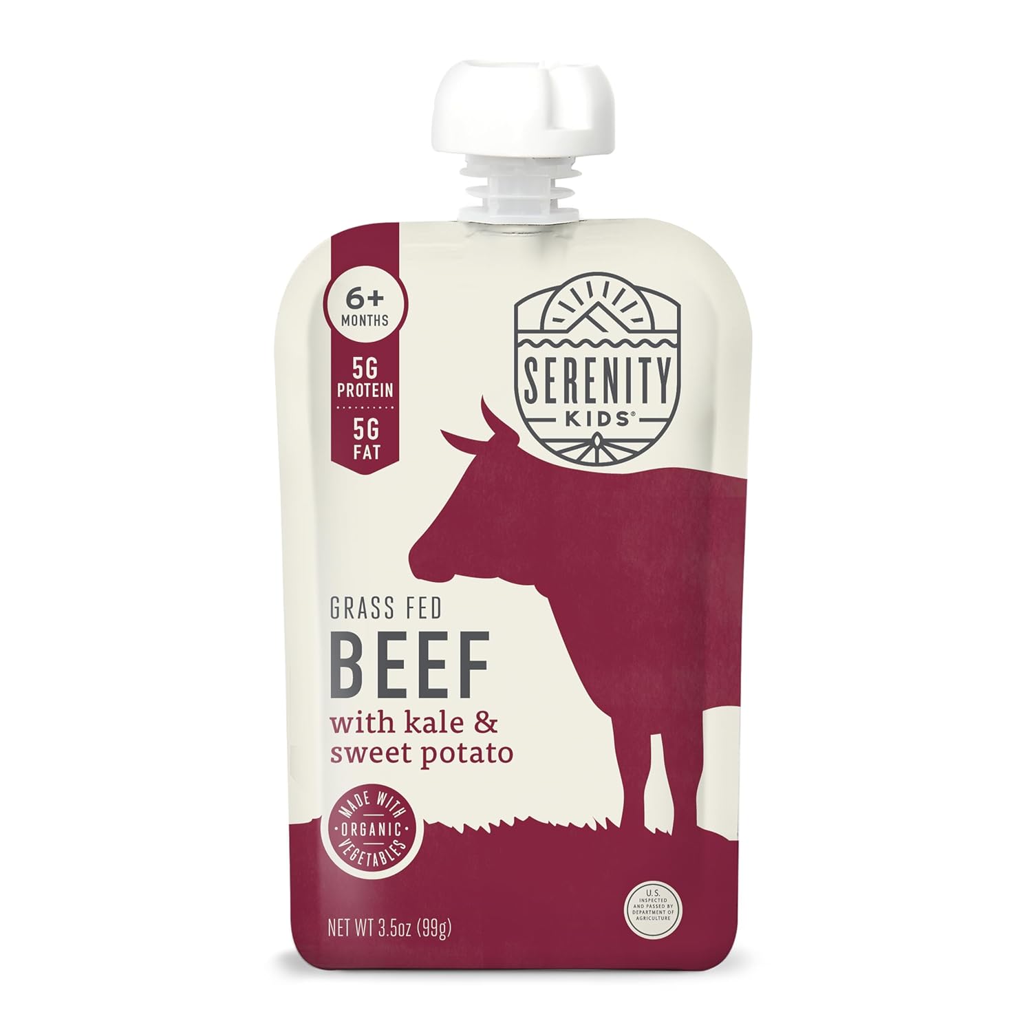 SERENITY KIDS (Pack of 12) Serenity Kids Toddler Beef Kale Sweet Potato Meal 3.5 Oz