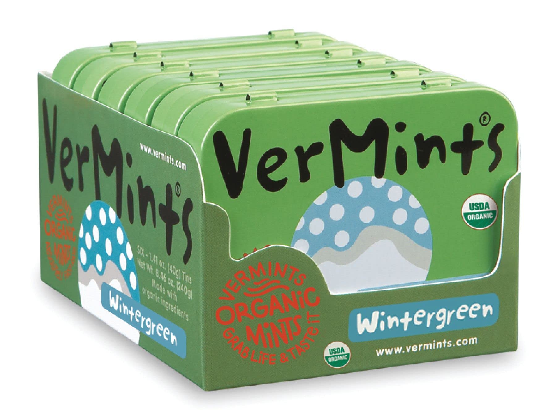 VERMINTS (Pack of 24) Vermints Wintergreen OG Organic Mint Candy 1.41 Oz