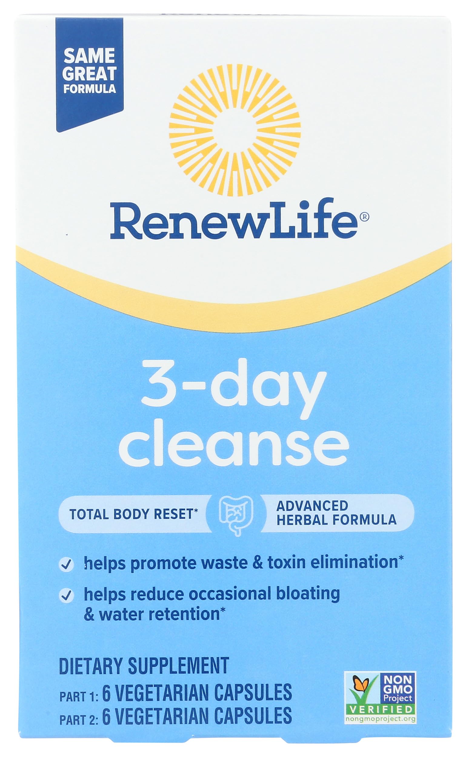RENEW LIFE (Pack of 9) Renew Life Cleanse 3 Day Organ Support Supple 12 Vegetarian Capsules