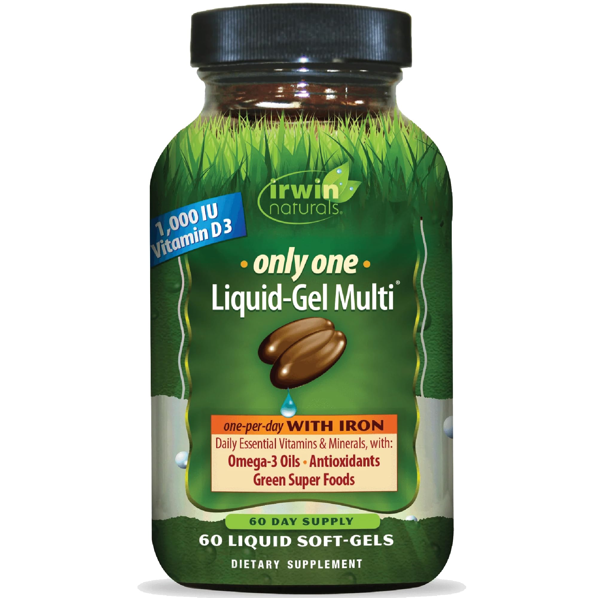 Irwin Naturals Multi W Iron 1 Daily Multivitamin with Iron 60 Sg