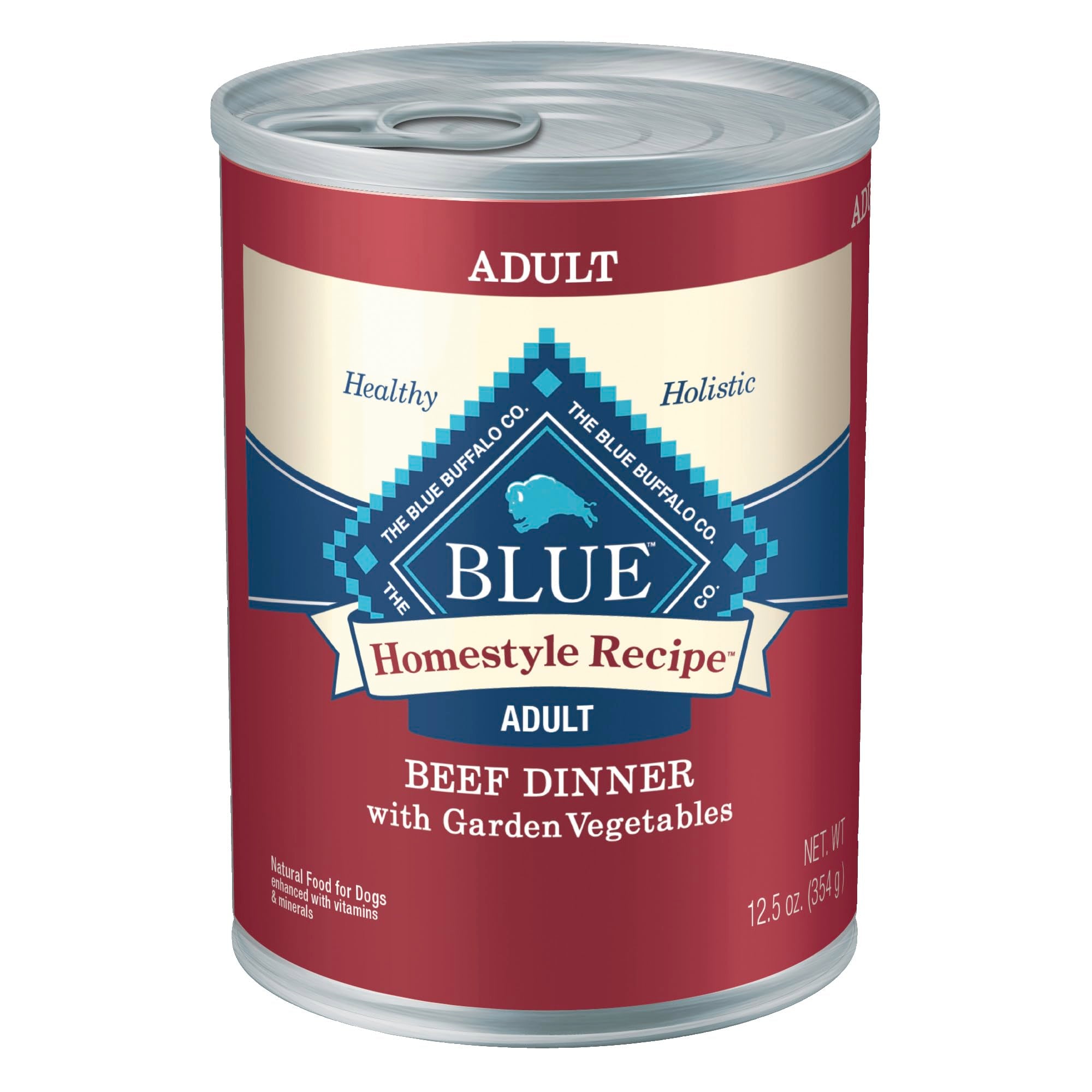 Blue Buffalo Homestyle Recipe Dog Food, Beef Dinner with Garden Vegetables