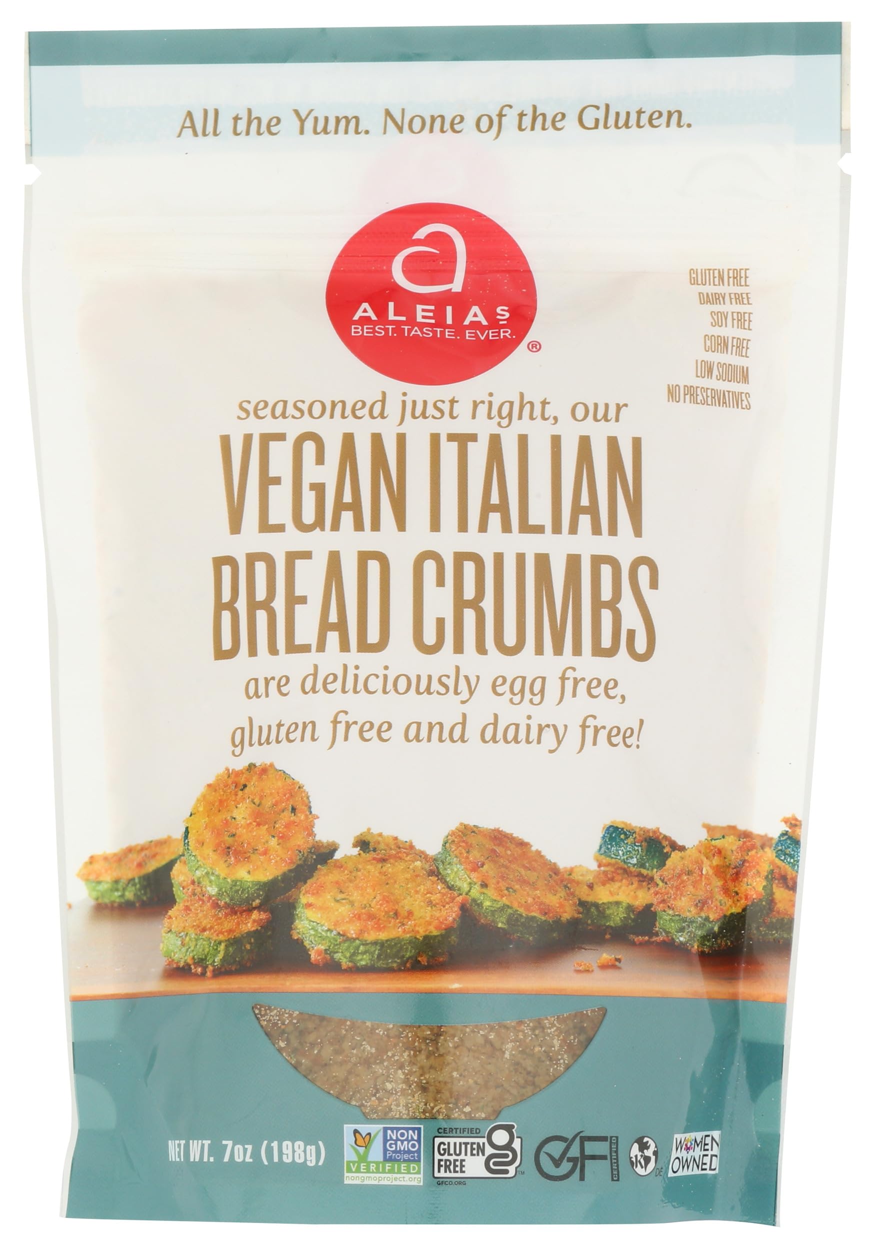 Aleia's Italian Vegan Breadcrumbs Bread Crumbs