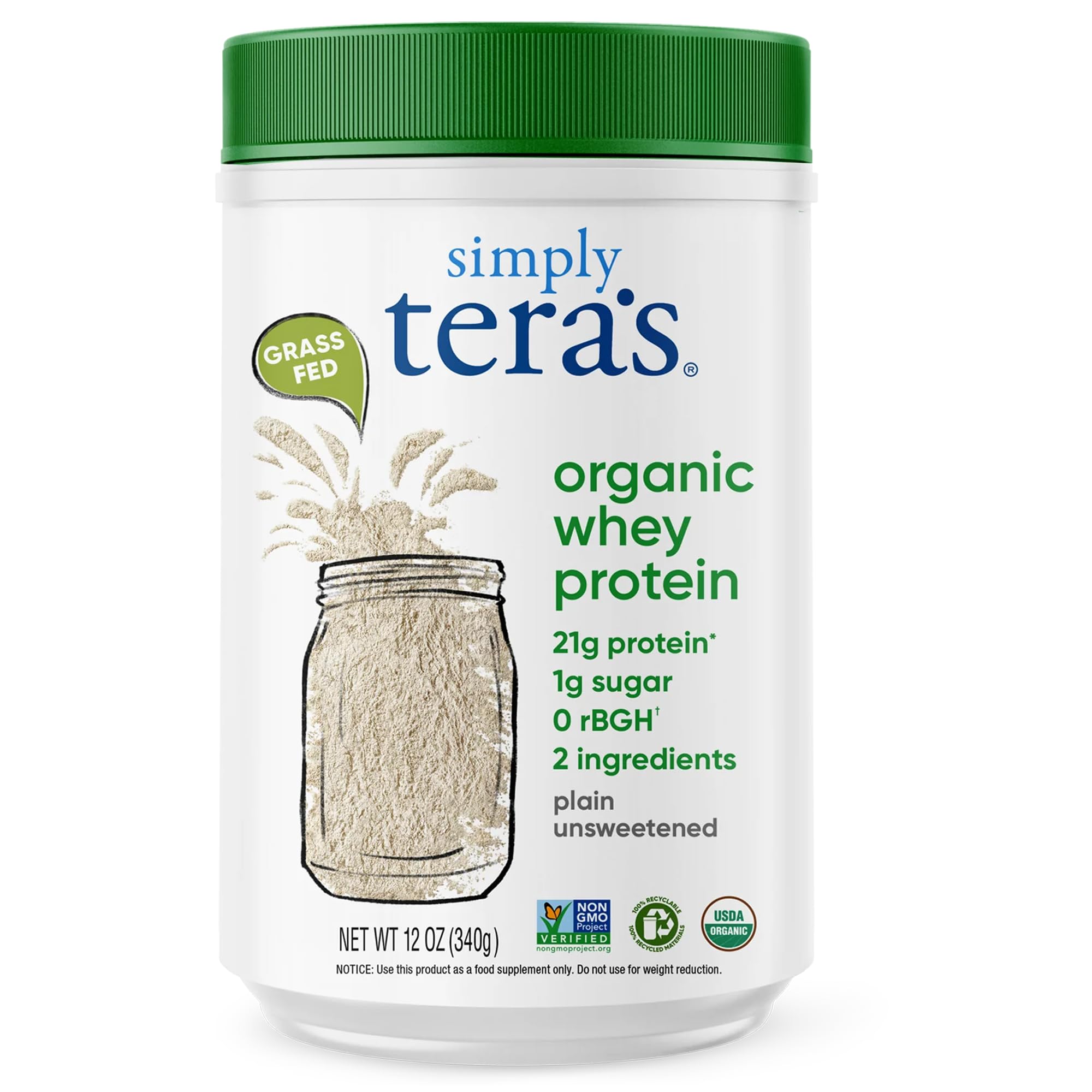 Simply Teras Whey Plain Unsweetened Organic