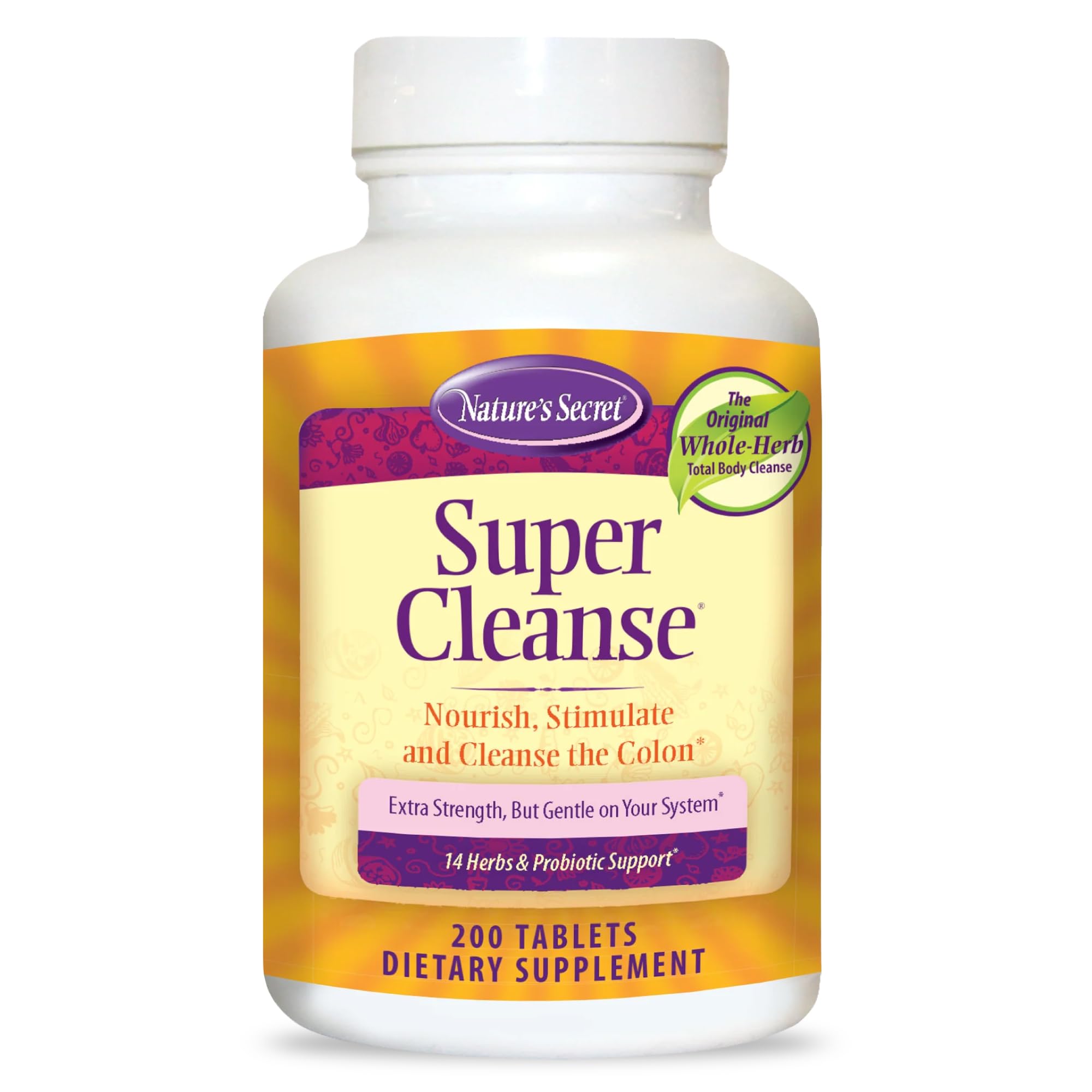 NATURES SECRET (Pack of 3) Nature's Secret Super Cleanse Organ Support Supplement T 200 Tablets