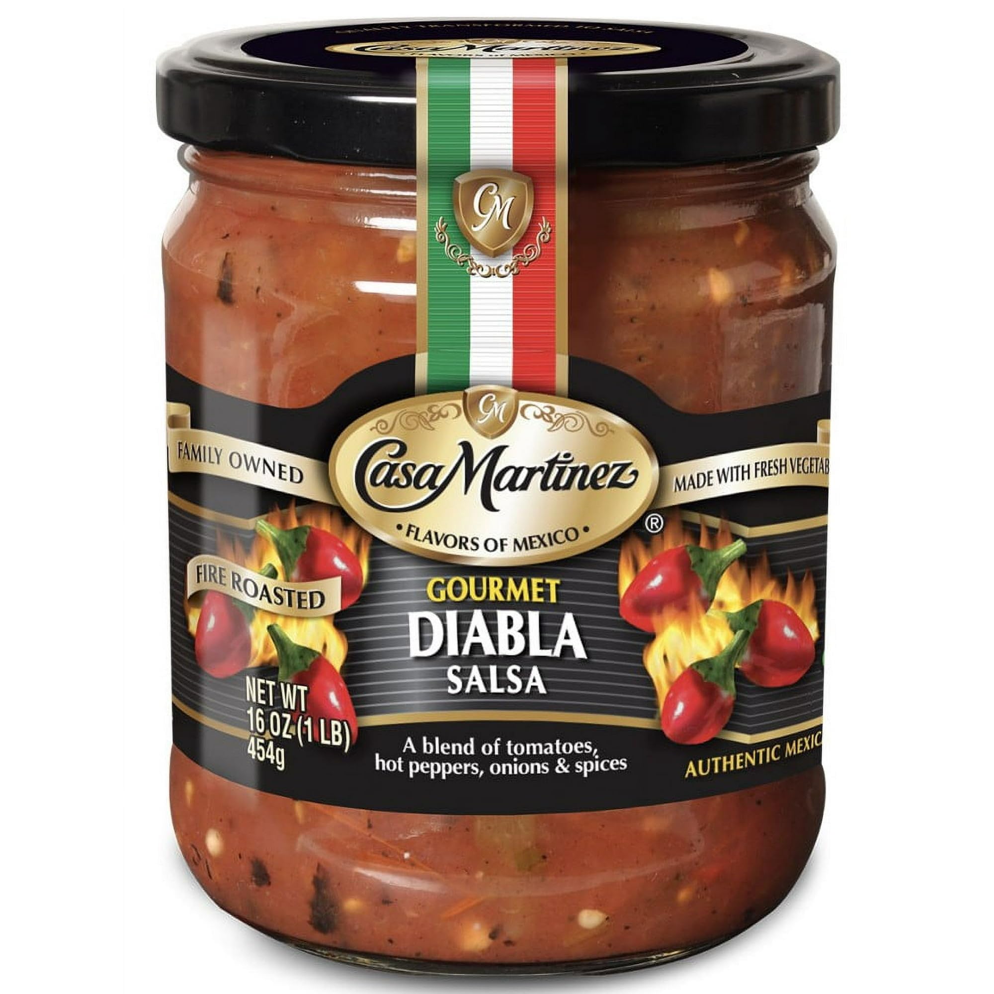 Casa Martinez Salsa Diabla Hot Chili Salsa Shelf Stable