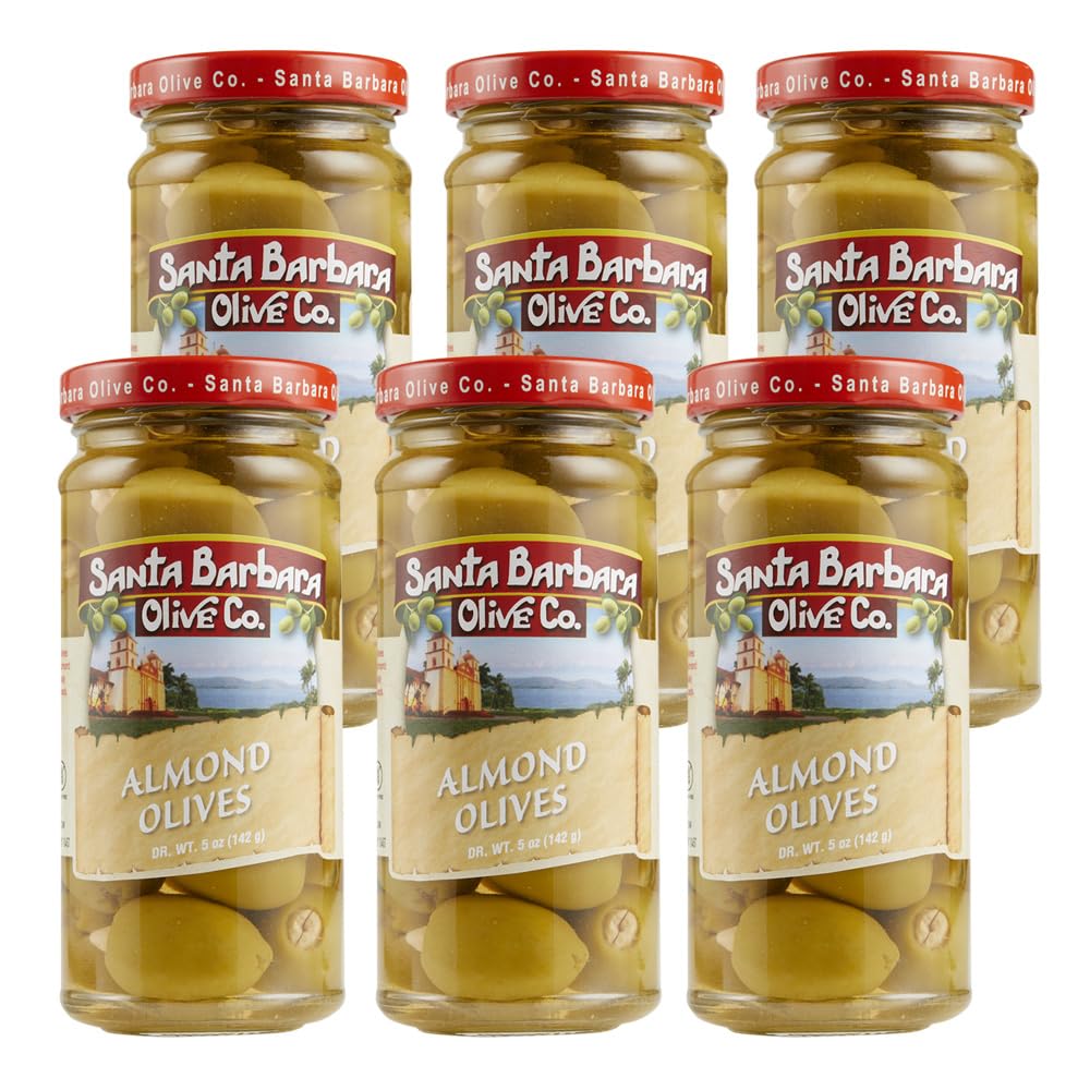 Santa Barbara Olive Co Stuffed Almond Olives Jar
