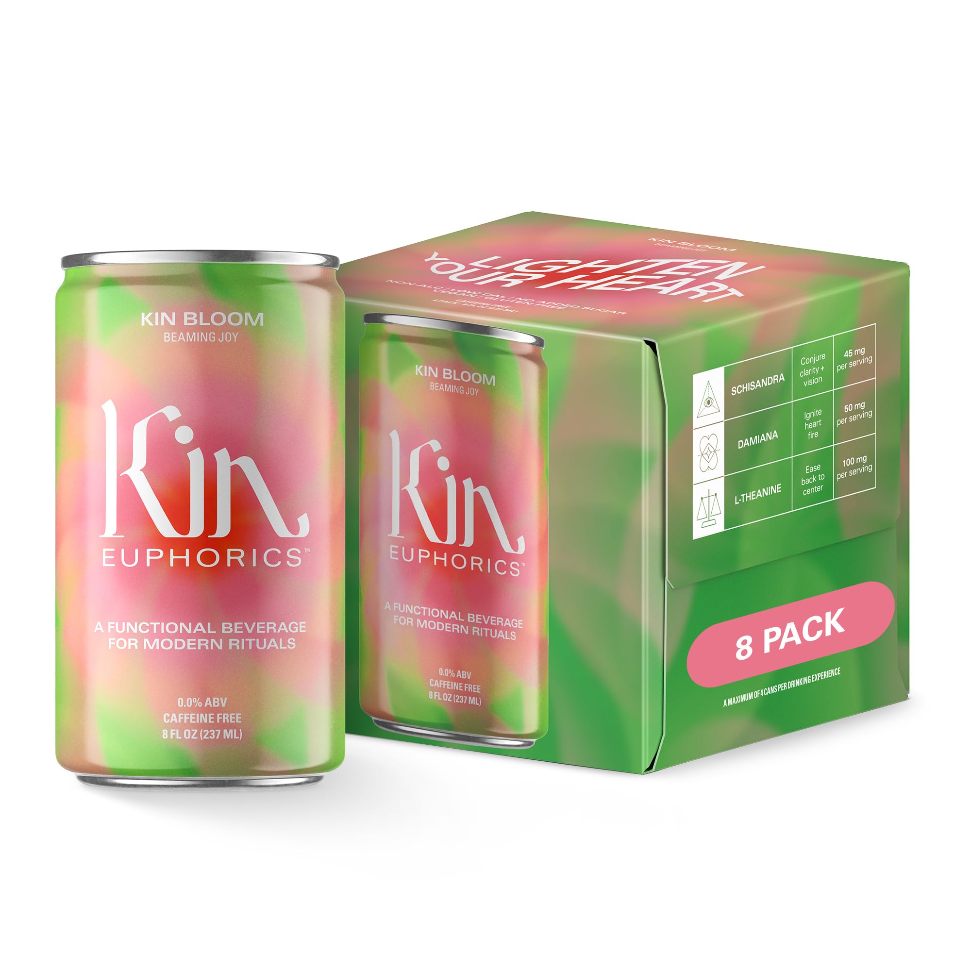 Kin Euphorics NA Mocktail Bloom Joy Carbonated Beverage