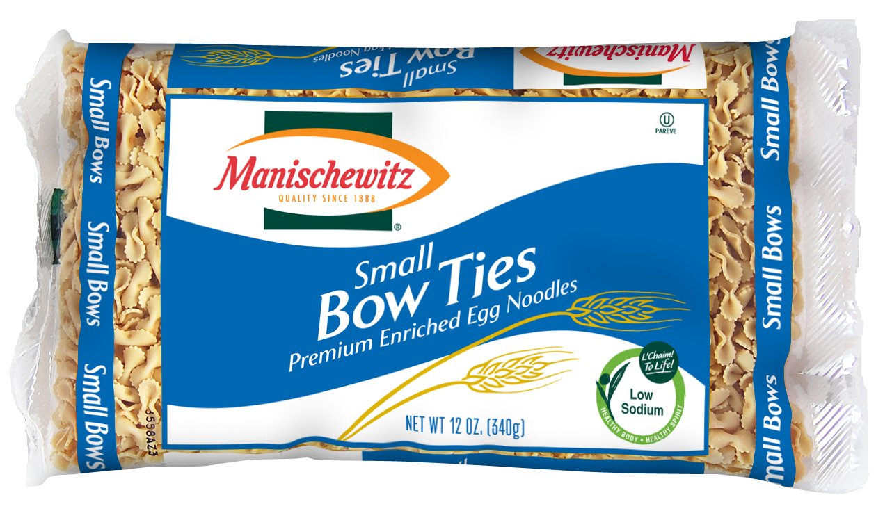 Manischewitz Egg Bow Ties Small Bag Kosher Noodle Pasta
