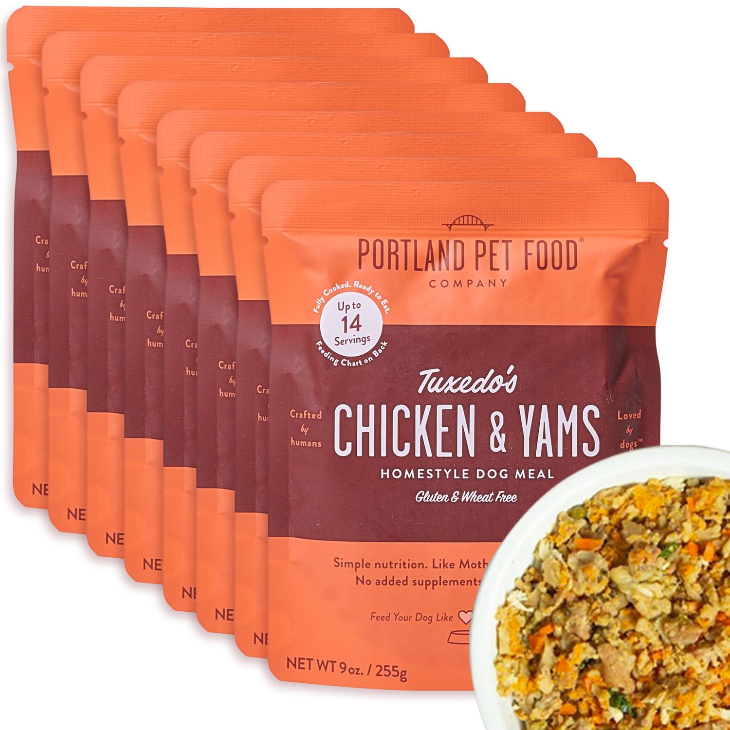 Portland Pet Food Company Meal Dog Chicken Yams