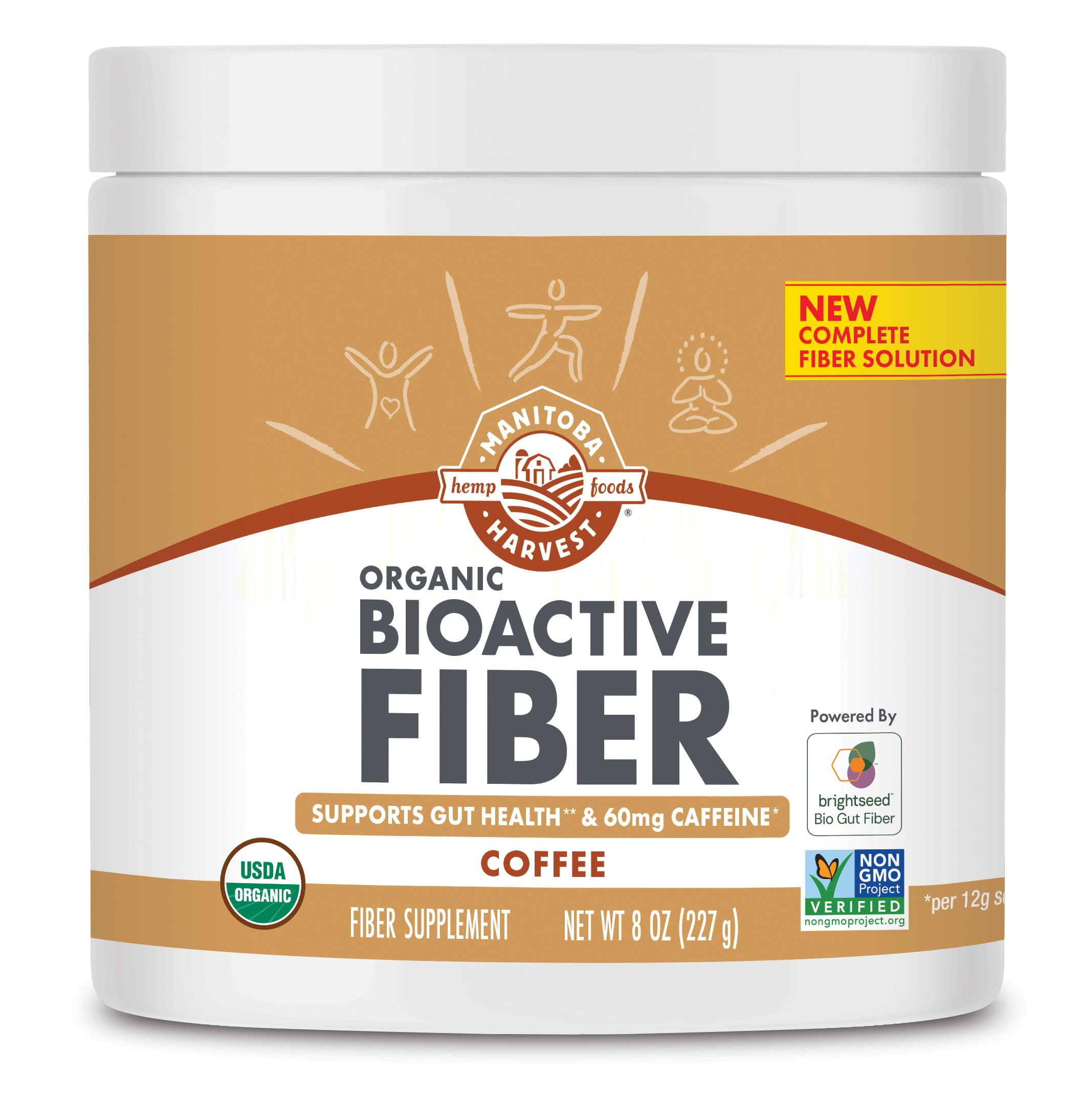 MANITOBA HARVES (Pack of 4) Manitoba Harvest Fiber Coffee Powder 8 Oz