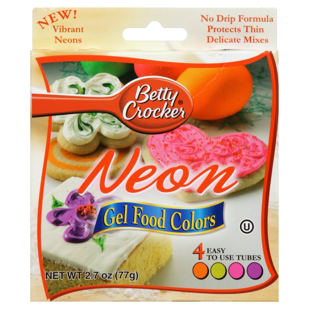 Betty Crocker Neon Gel Food Coloring, Neon Gel