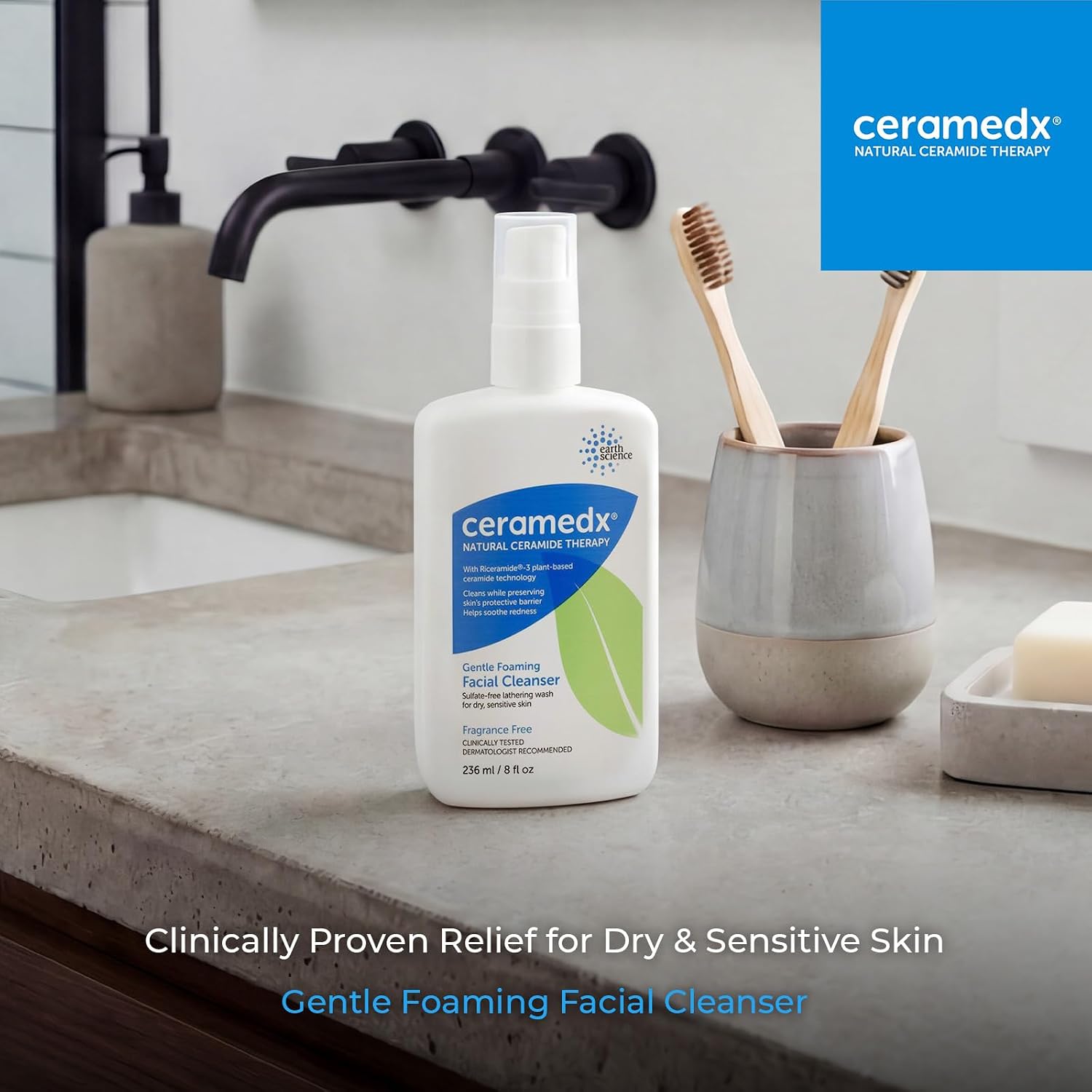CERAMEDX (Pack Of 5) Ceramedx Gentle Foaming Facial Cleanser 8 Oz