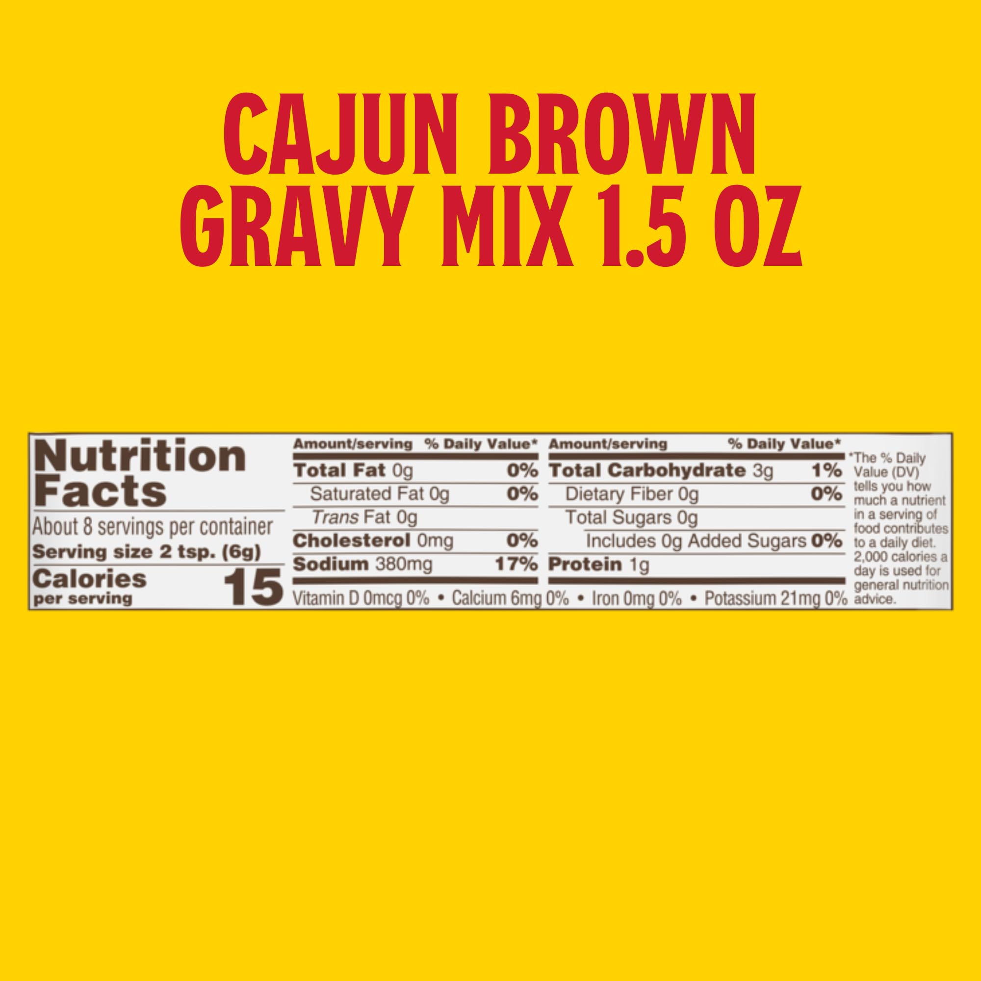 LOUISIANA FISH (Pack of 72) Louisiana Fish Fry Products Brown Gravy Mix Packet 1.5 Oz