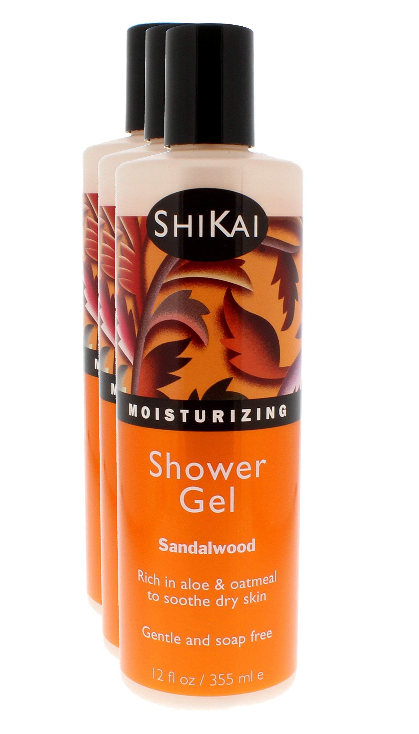 SHIKAI (Pack of 6) ShiKai Sandalwood Shower Gel Body Wash 12 Oz