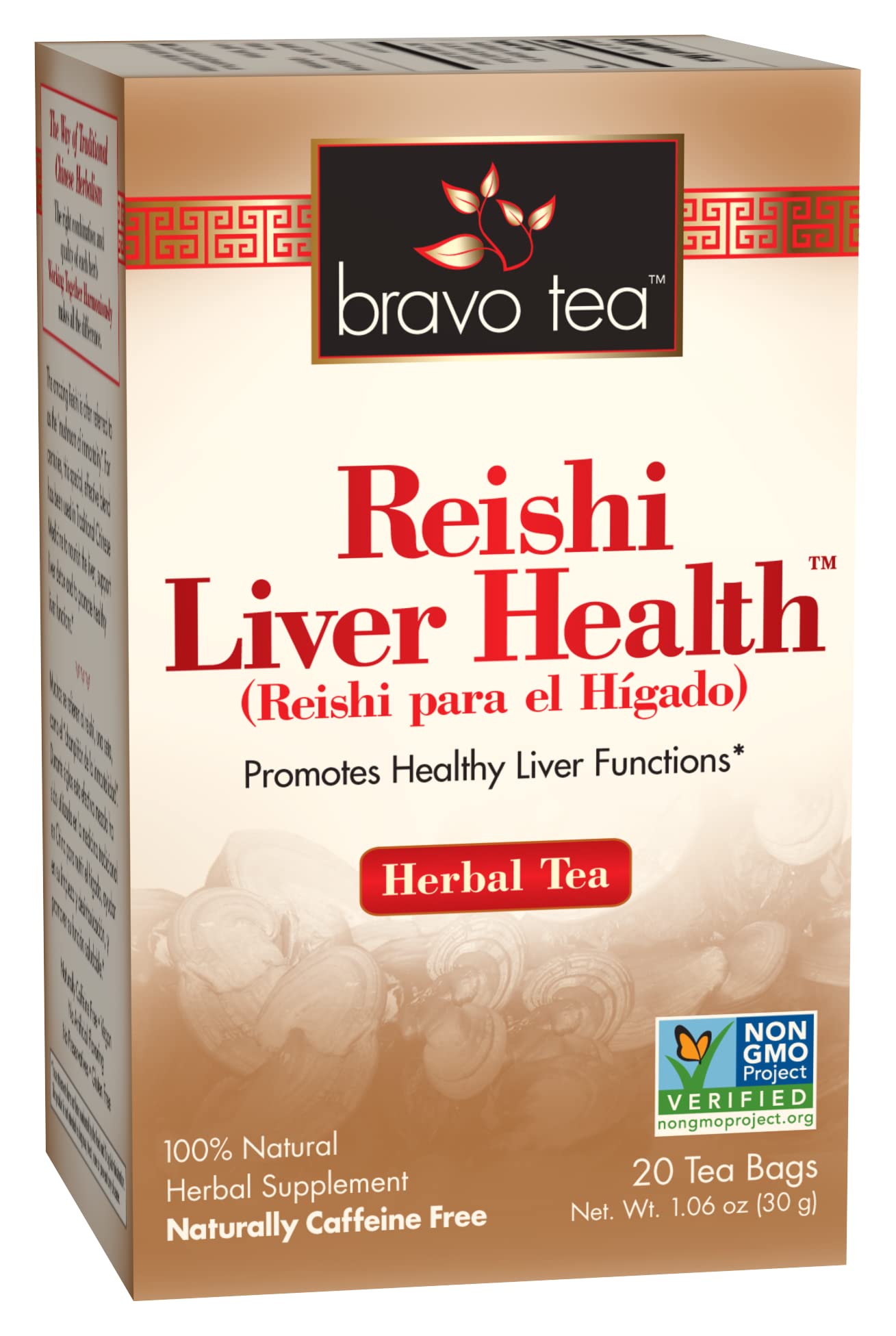 Bravo Teas Bravo Tea Reishi Liver Health Medicinal Tea Bags 20 bag