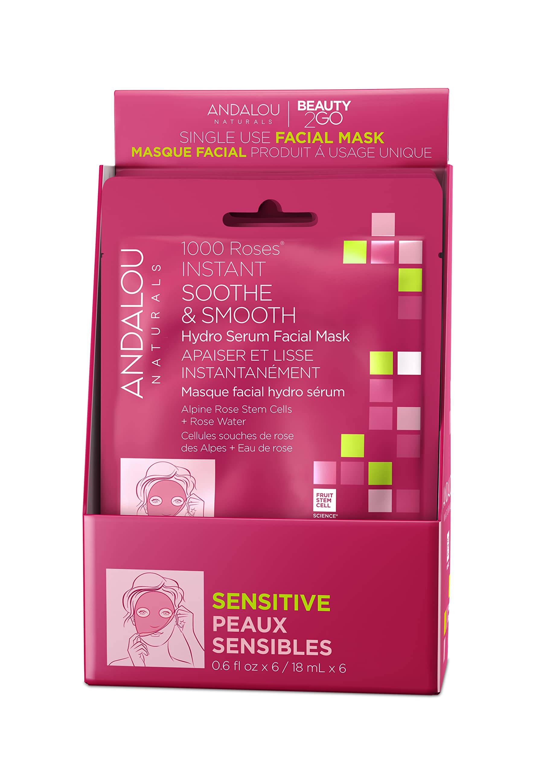 Andalou Naturals Mask Sheet Soothe Smooth