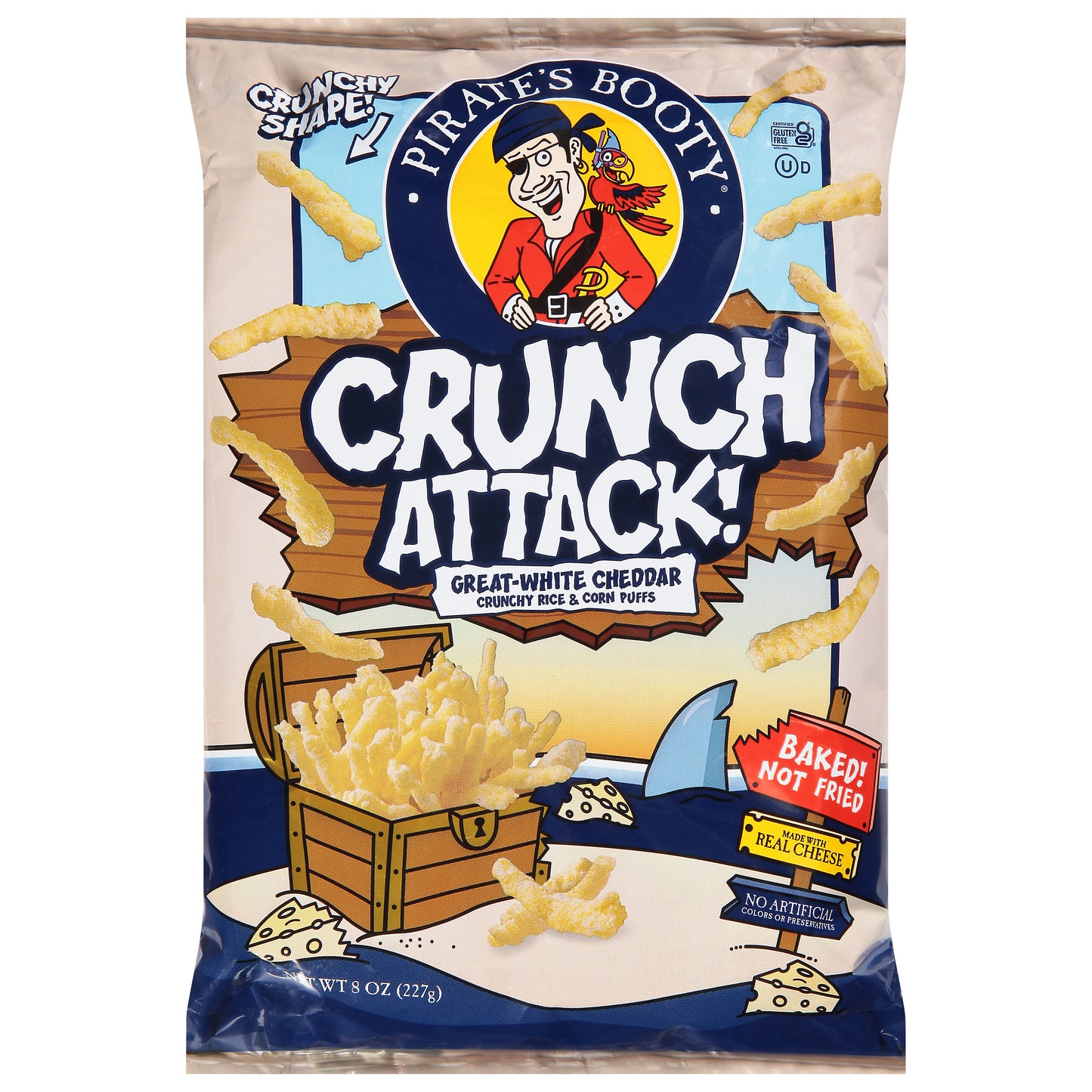 Pirate Brands Snacks Pirate Booty Crunch 8 oz (Pack Of 12)