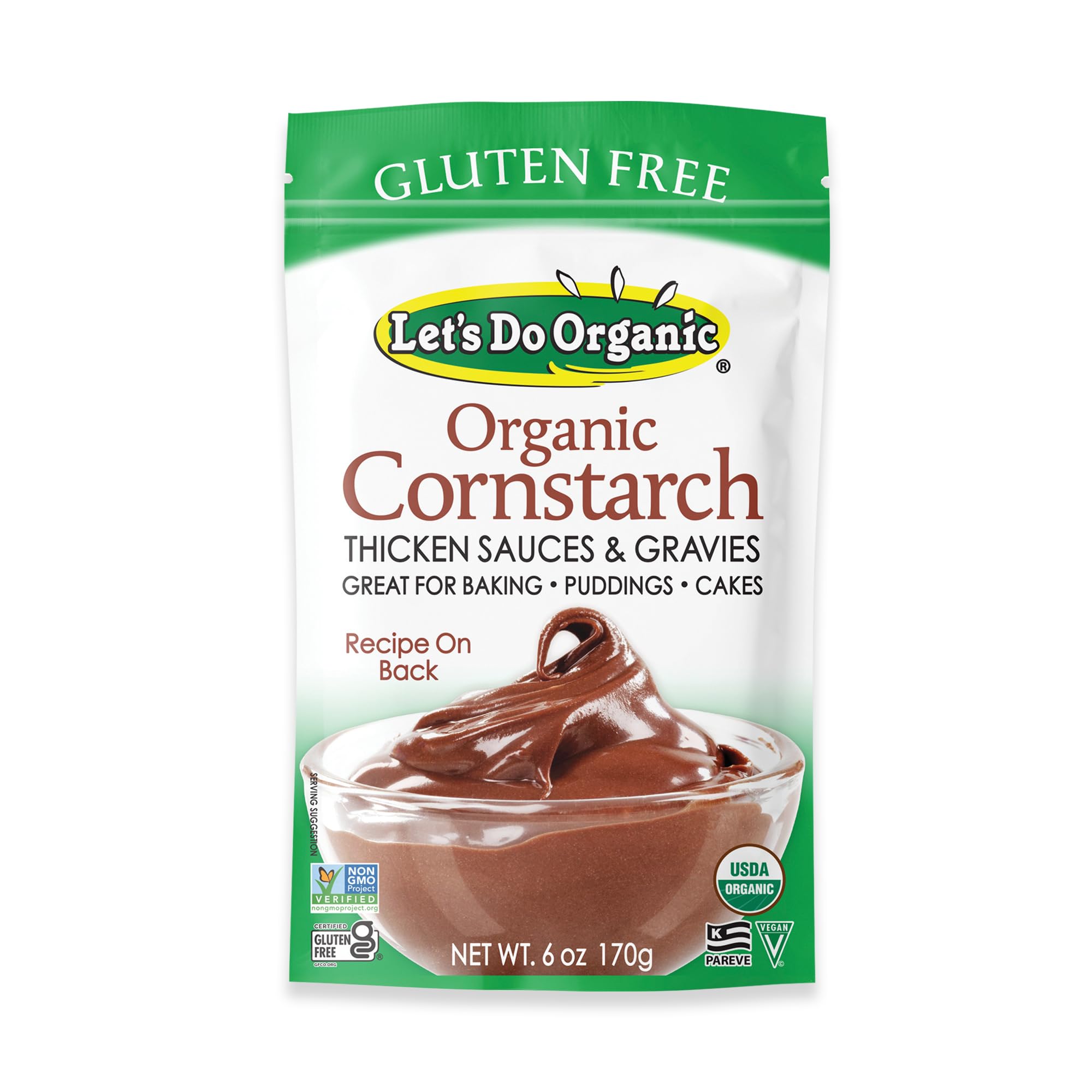LETS DO ORGANIC (Pack of 18) Let's Do Organic Cornstarch Baking Ingredient Natural Gluten F 6 Oz