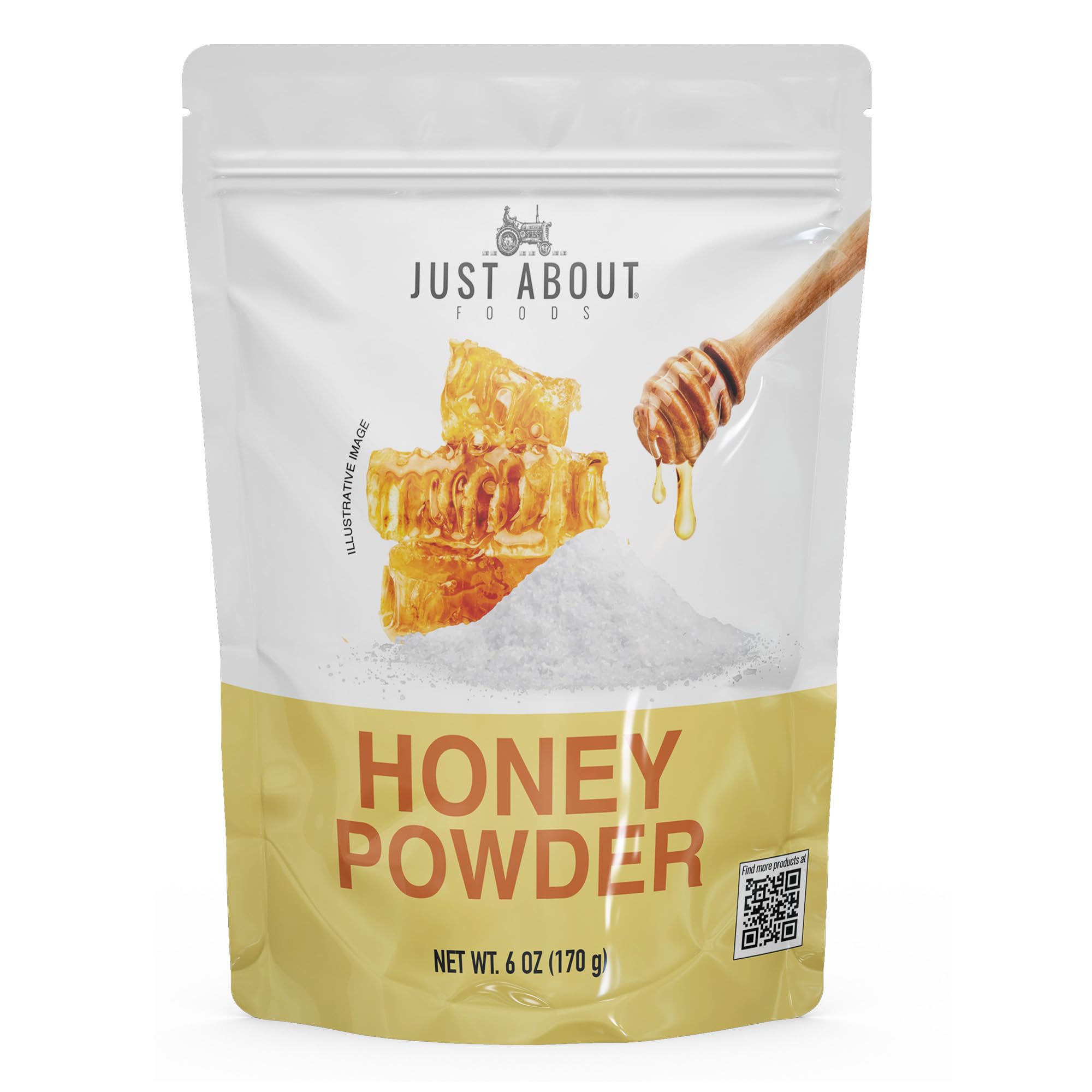 Just About Food Honey Powdered Flake Sweetener Natural