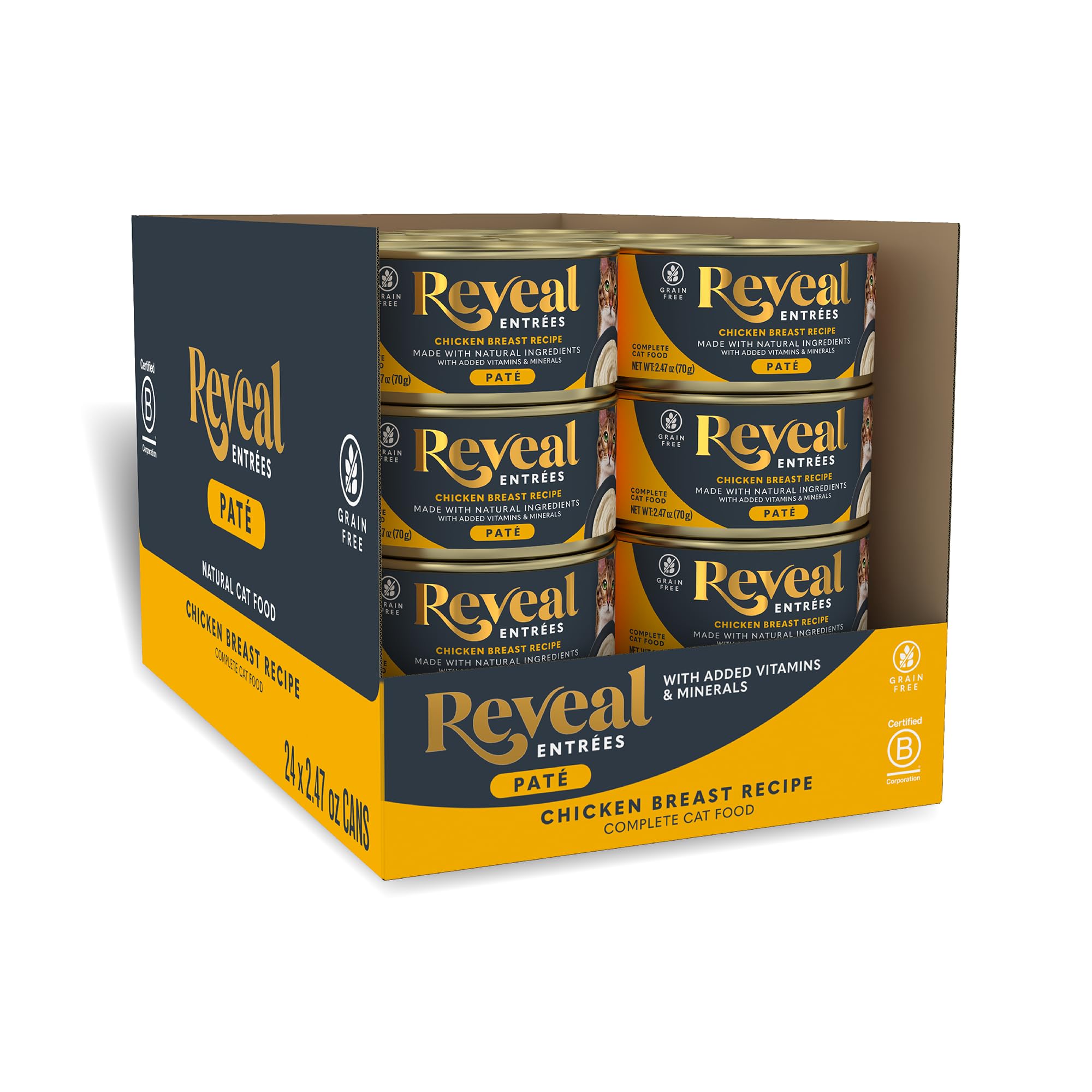 Reveal Entrées Wet Cat Food Chicken Breast in Broth