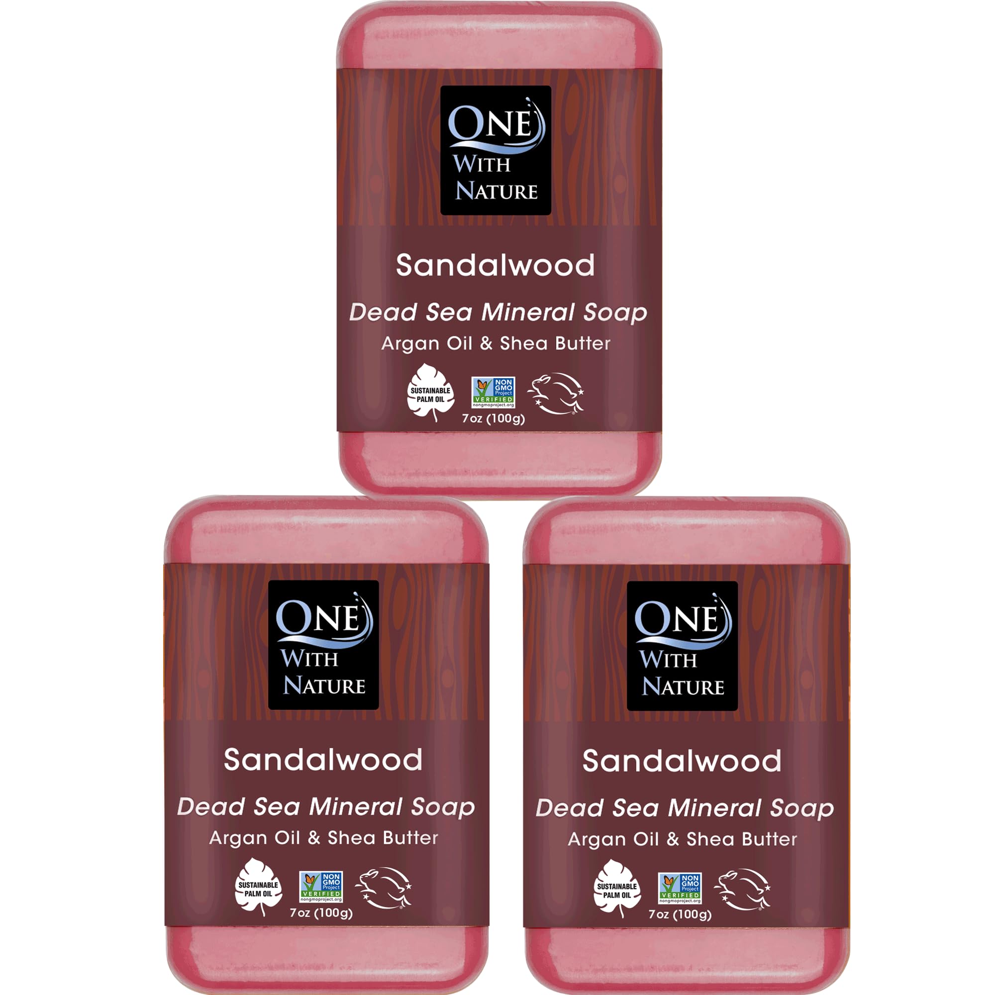 ONE WITH NATURE (Pack Of 9) One With Nature Soap Bar Sandalwood 7 Oz
