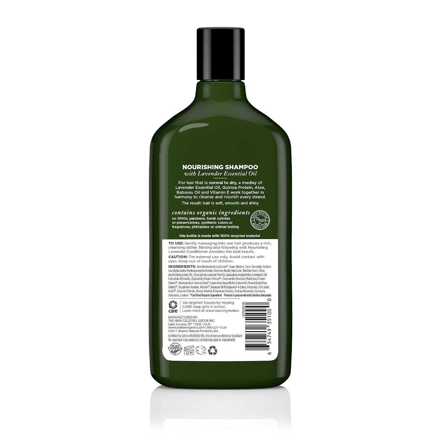 AVALON ORGANICS (Pack of 7) Avalon Organics Nourishing Lavender Shampoo 11 Fl Oz