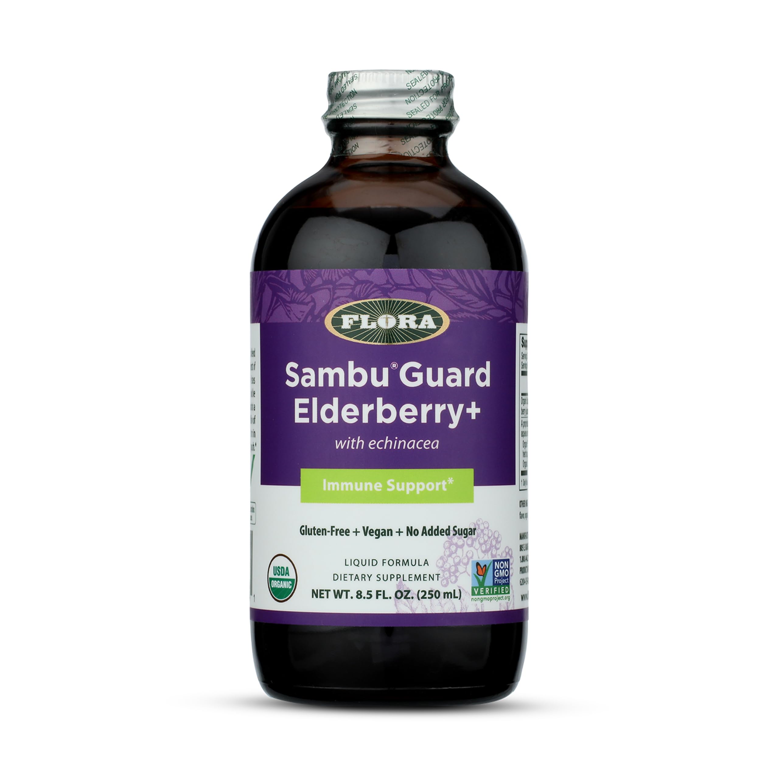 FLORA HEALTH (Pack Of 6) Flora Health Elderberry Immune Booster Organic 8.5 Oz