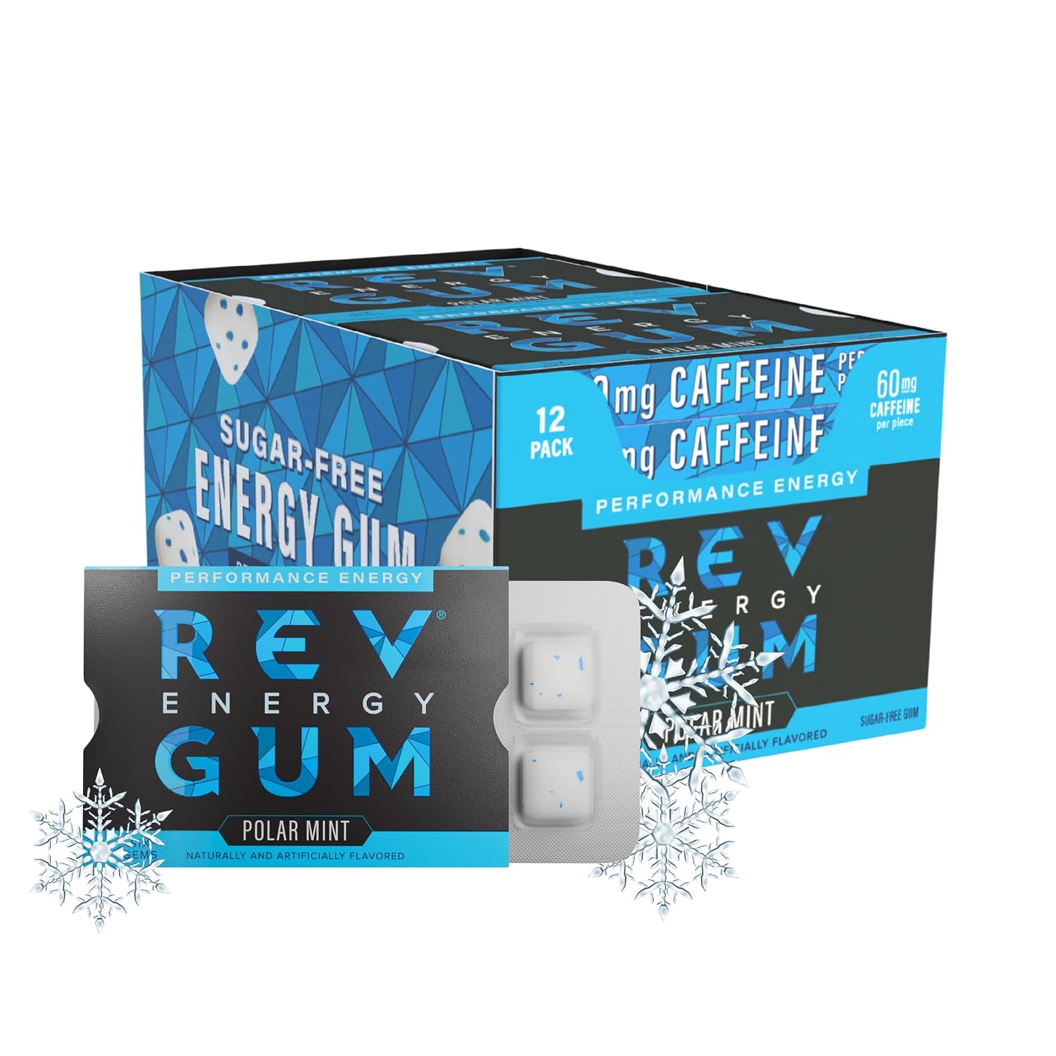 Rev Gum Energy Gum Polar Mint