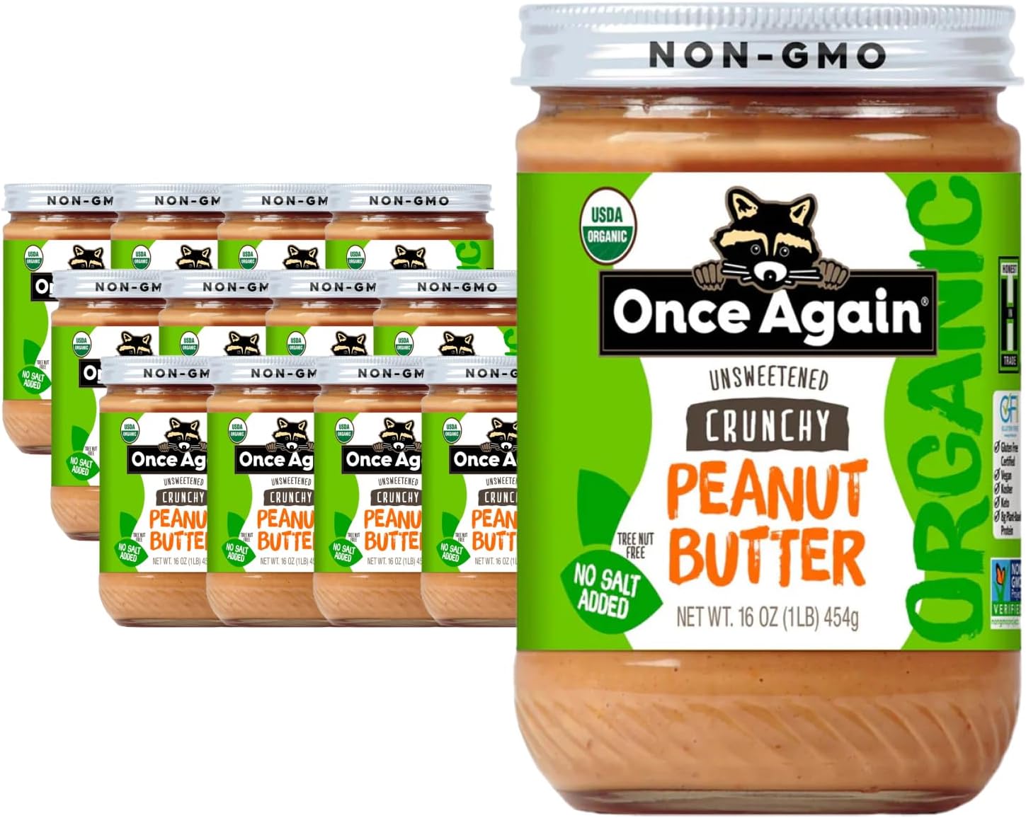 Once Again Butter Peanut Butter Crunch Unsalted Organic