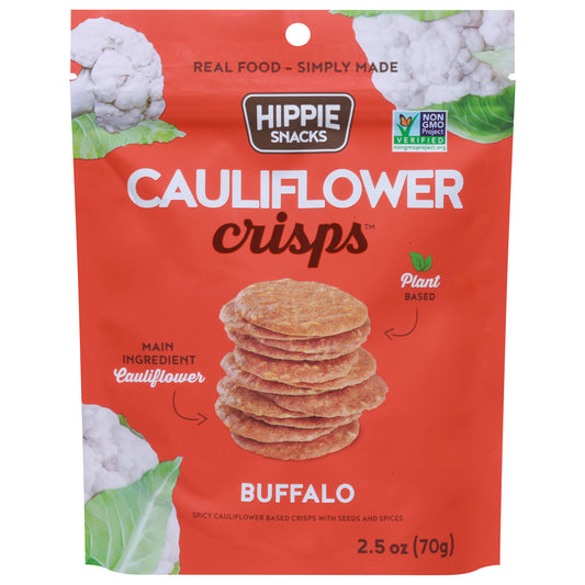 Hippie Snacks Crisps Cauliflower Buffalo 2.5 Oz (Pack Of 8)