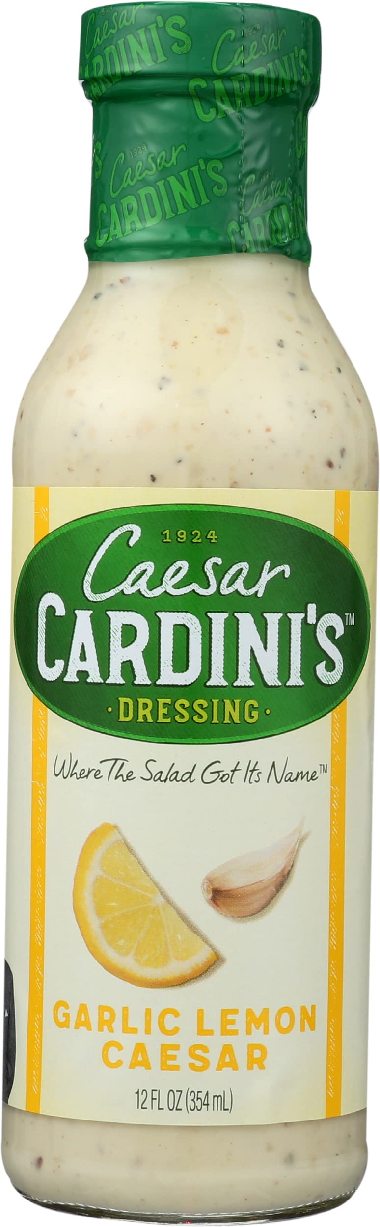 CARDINI (Pack of 12) Cardini's Caesar Garlic Lemon Creamy Dressing 12 Oz