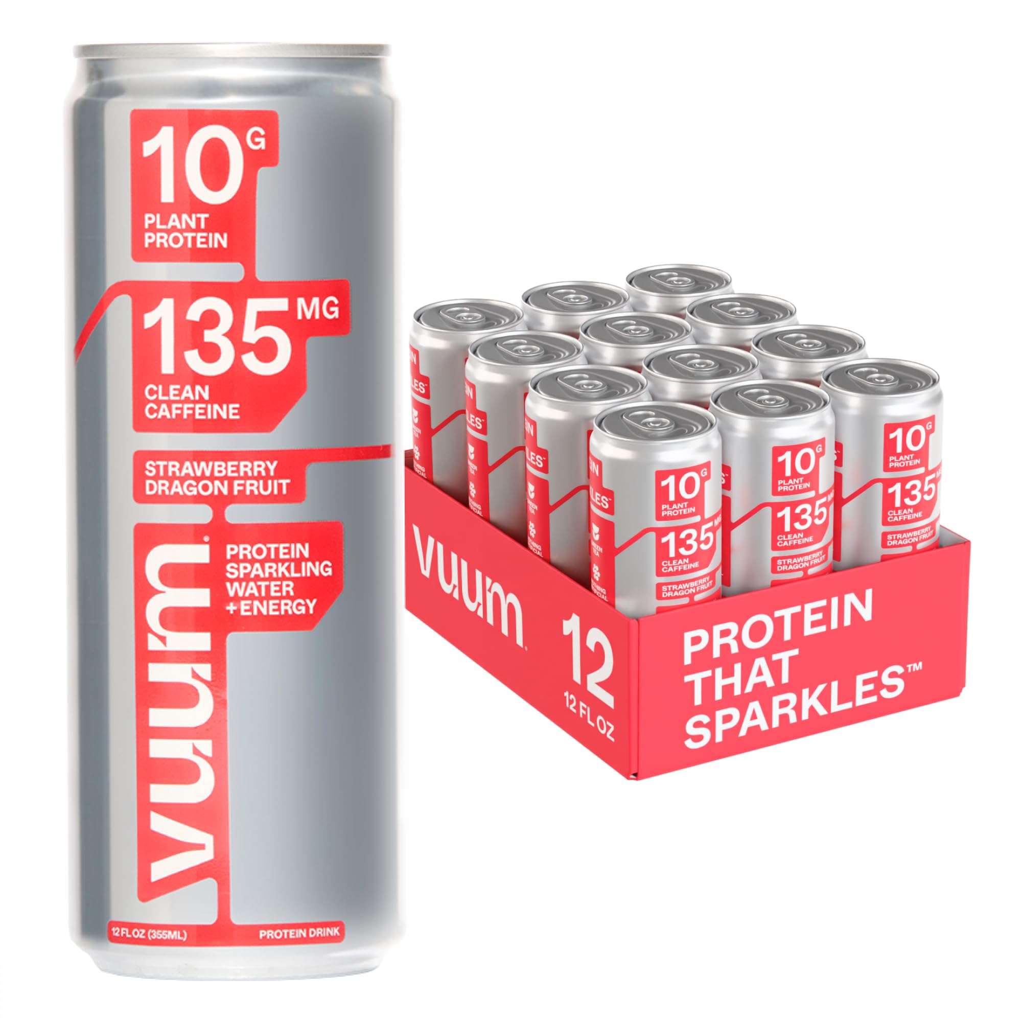 Vuum Beverage Energy Strawberry Dragon Fruit Ready To Drink