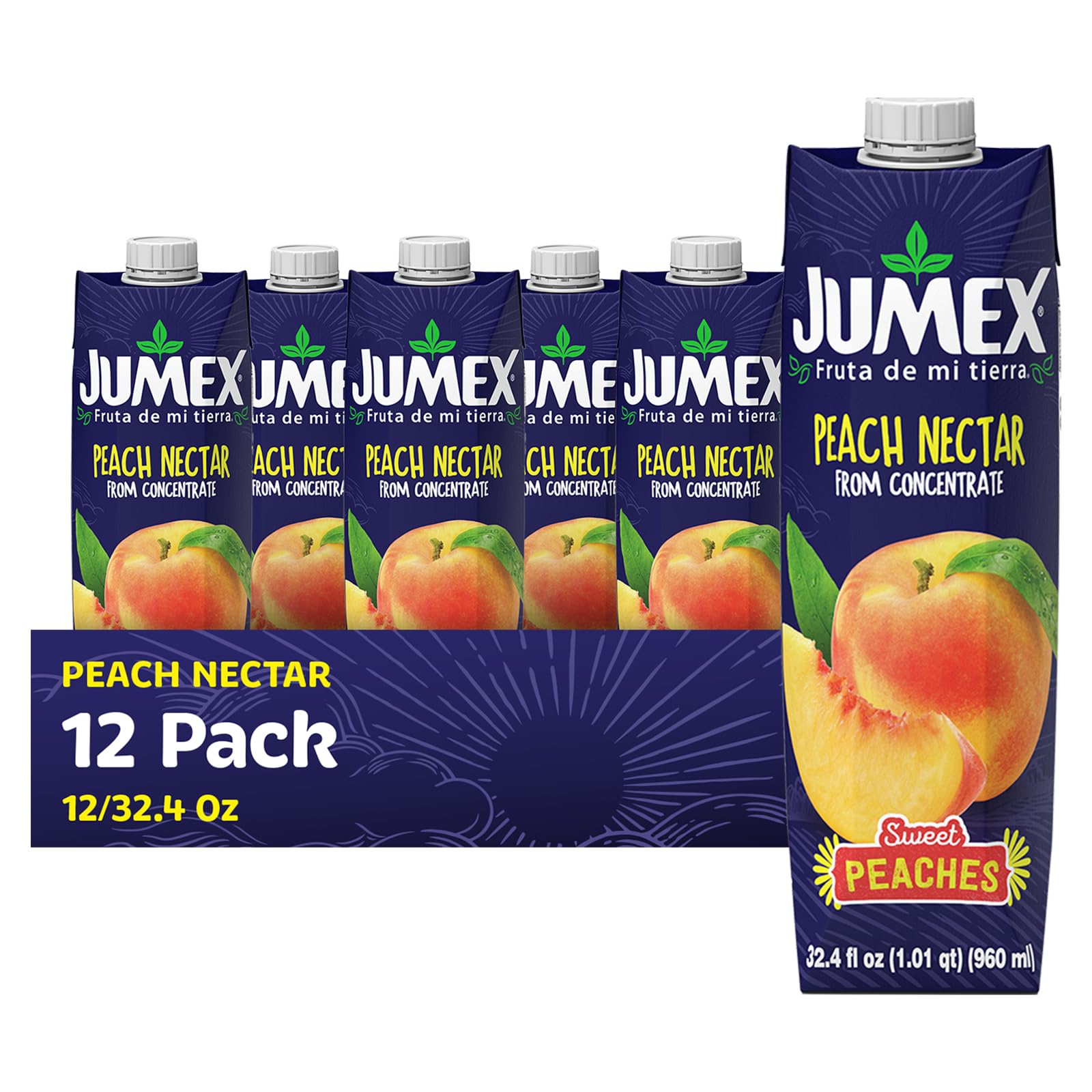 Jumex Peach Juice Tetra Beverage Natural Authentic Mexi