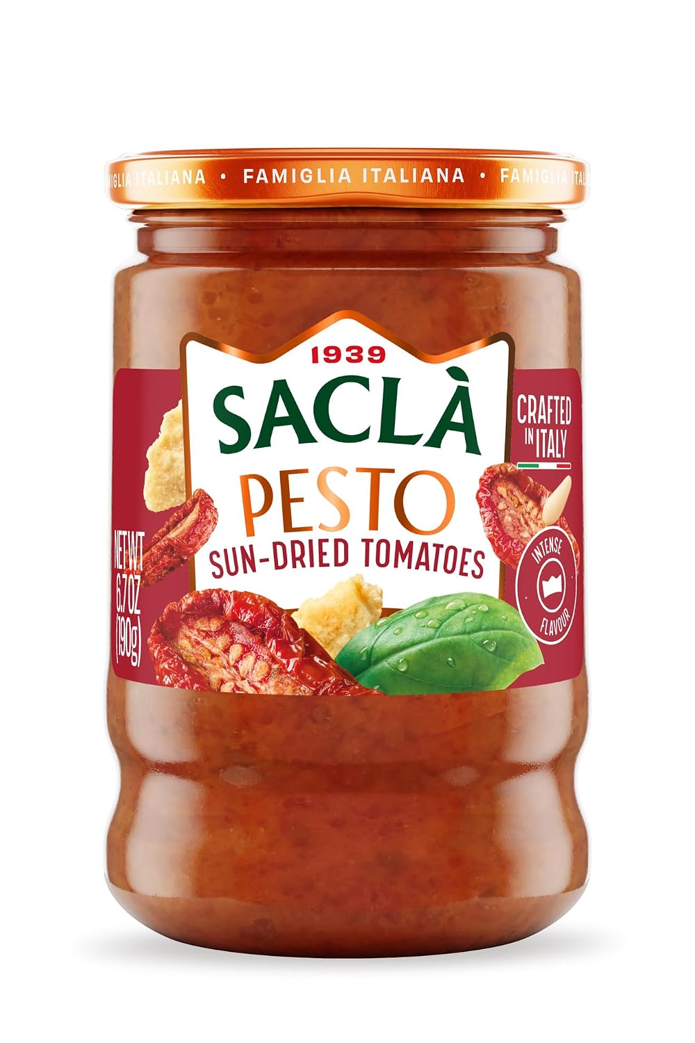 SACLA (Pack of 18) Sacla Pesto Sundried Tomato 6.7 Oz