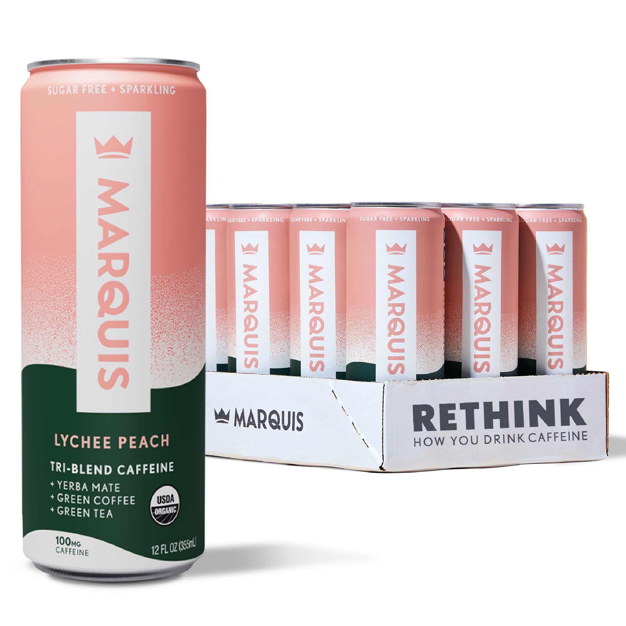 Marquis Drink Lychee Peach RTD Functional Natural Beverage