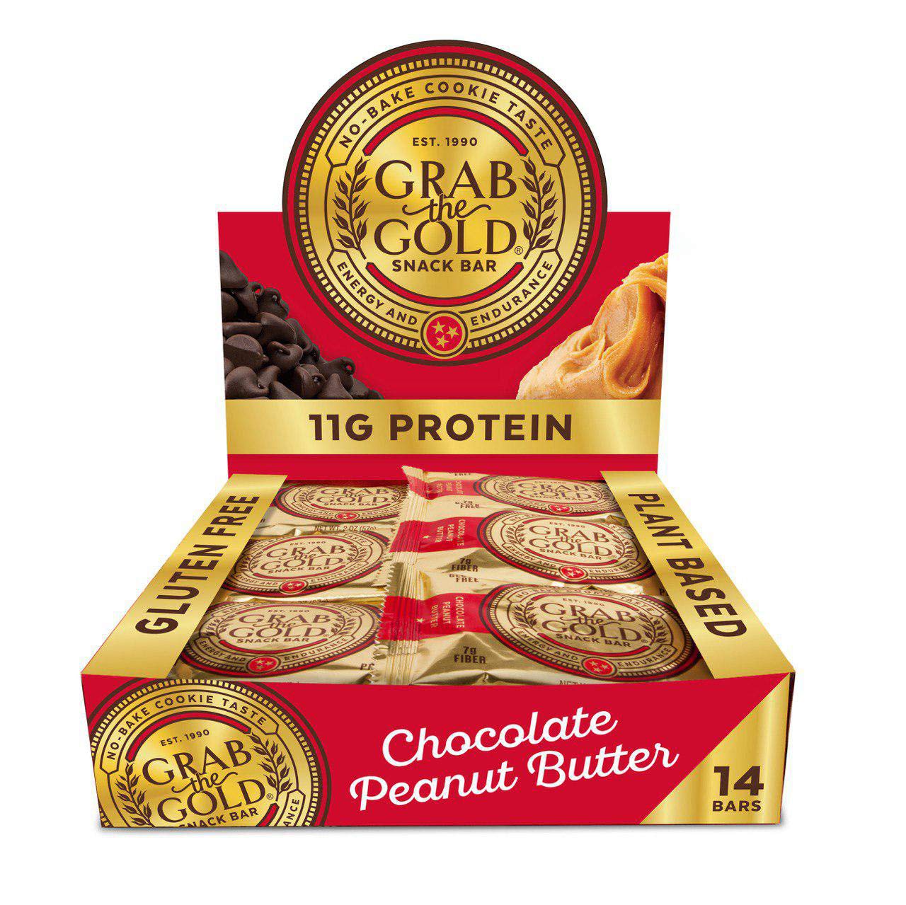 Grab The Gold Bars Chocolate Peanut Butter